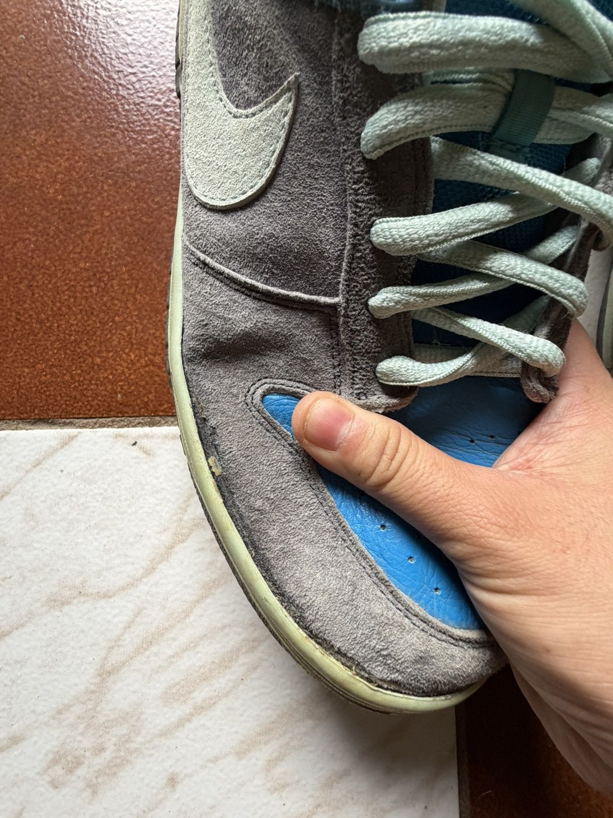Nike Sb Dunk Low Aqua Chalk 2006 Size US 11 / EU 44 - 8 Thumbnail
