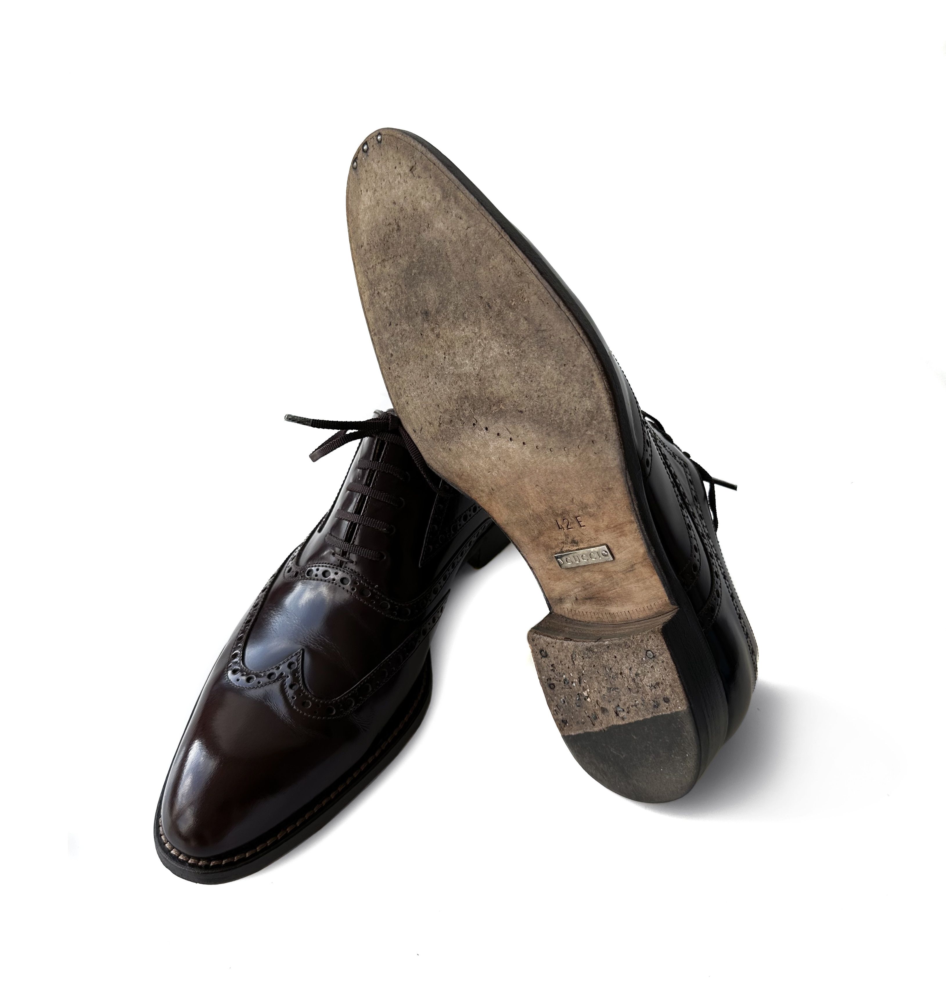 Gucci Gucci dark brown brogue shoes Size US 9 / EU 42 - 6 Thumbnail