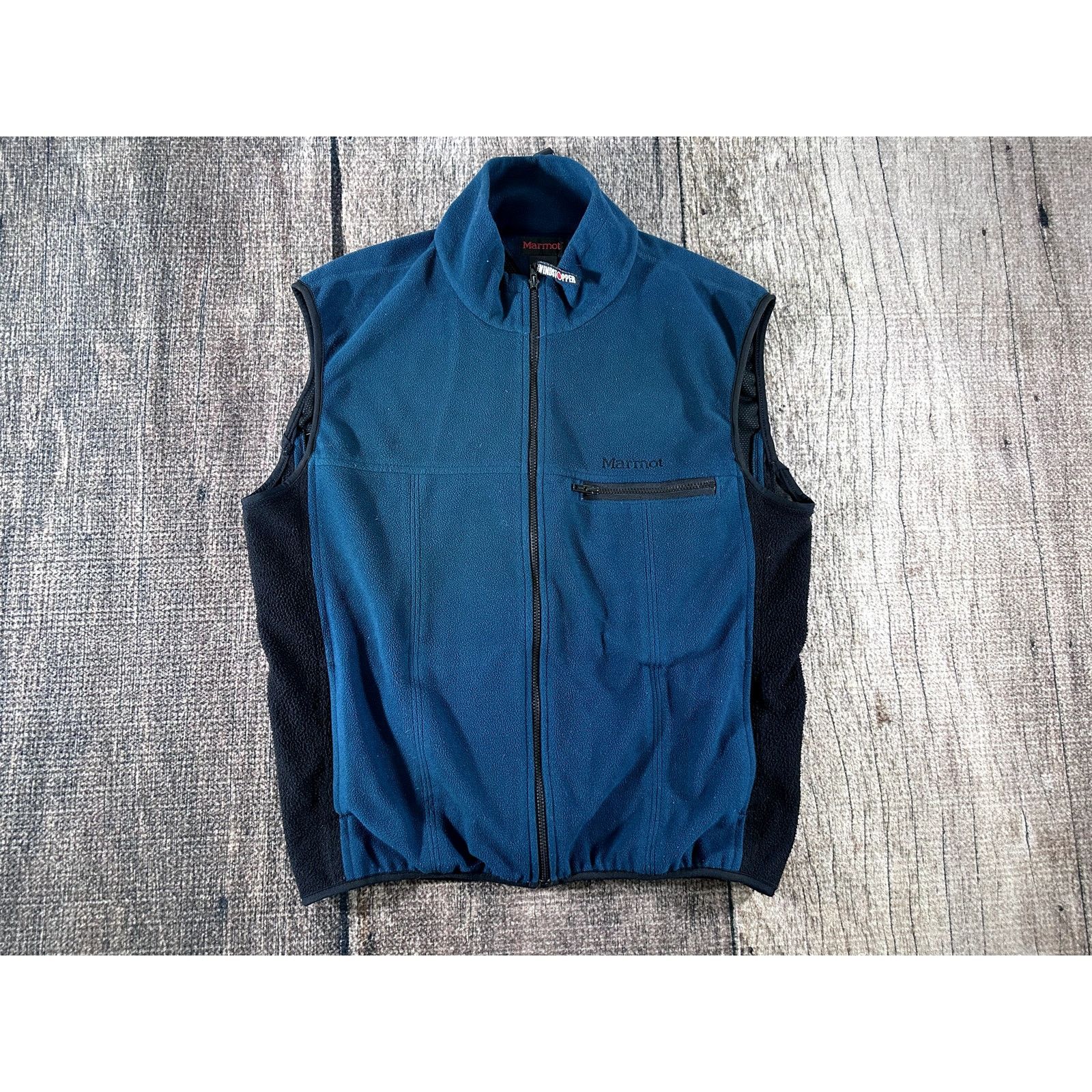 Marmot Marmot Fleece Gore Windstopper Vest Mens Lg Teal Travel Hike Size US L / EU 52-54 / 3 - 1 Thumbnail