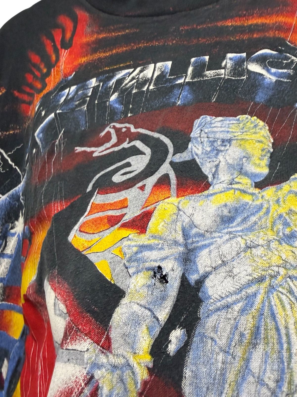Brockum Vintage 1991 Metallica T-shirt Brockum Rare All Over Print Size US XL / EU 56 / 4 - 2 Thumbnail