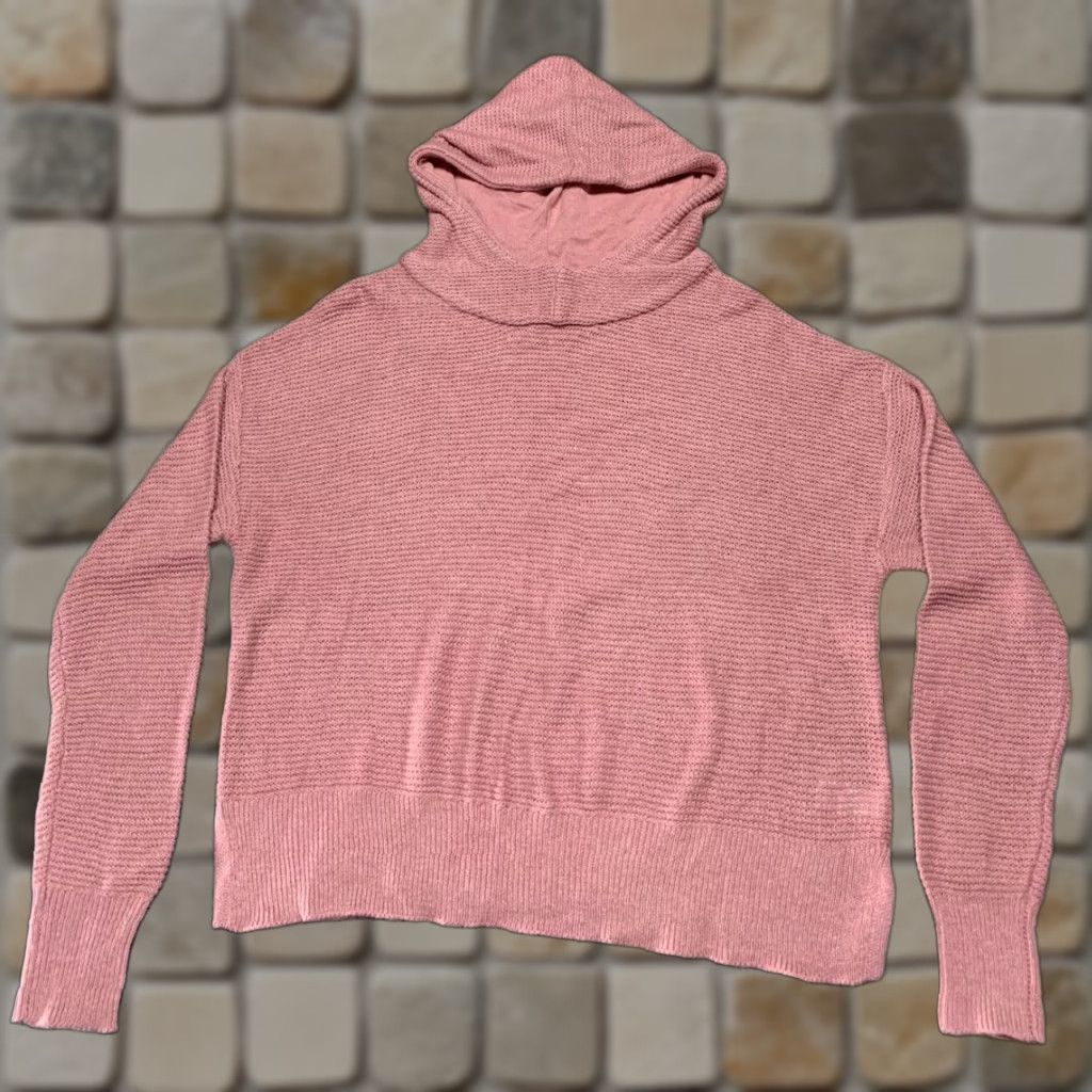Vintage All in Motion Hooded Sweatshirt XL Womens Rose Red Long Sleeve Knit Cotton Blend NWT New with Tags Size XL / US 12-14 / IT 48-50 - 1 Thumbnail