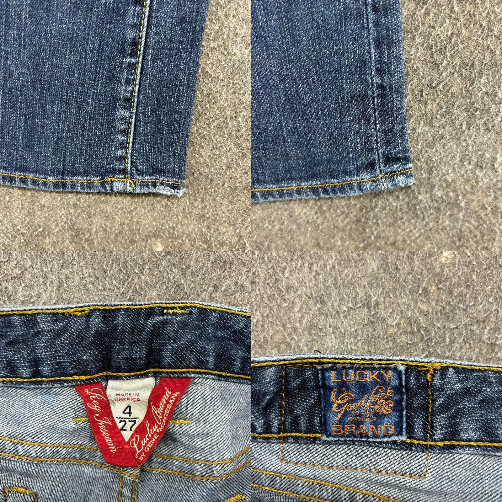 Lucky Brand Lucky Brand Jeans Bootcut Denim Distressed 4x27 28x31 Women Blue Stretch Regular 5-Pocket Inseam 31 in Size 27" / US 4 / IT 40 - 8 Thumbnail