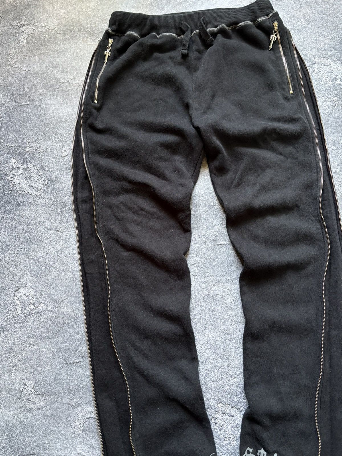 Trapstar London Trapstar London Drill Y2K Script Logo Zippered Sweatpants Size 27" / US 4 / IT 40 - 4 Thumbnail