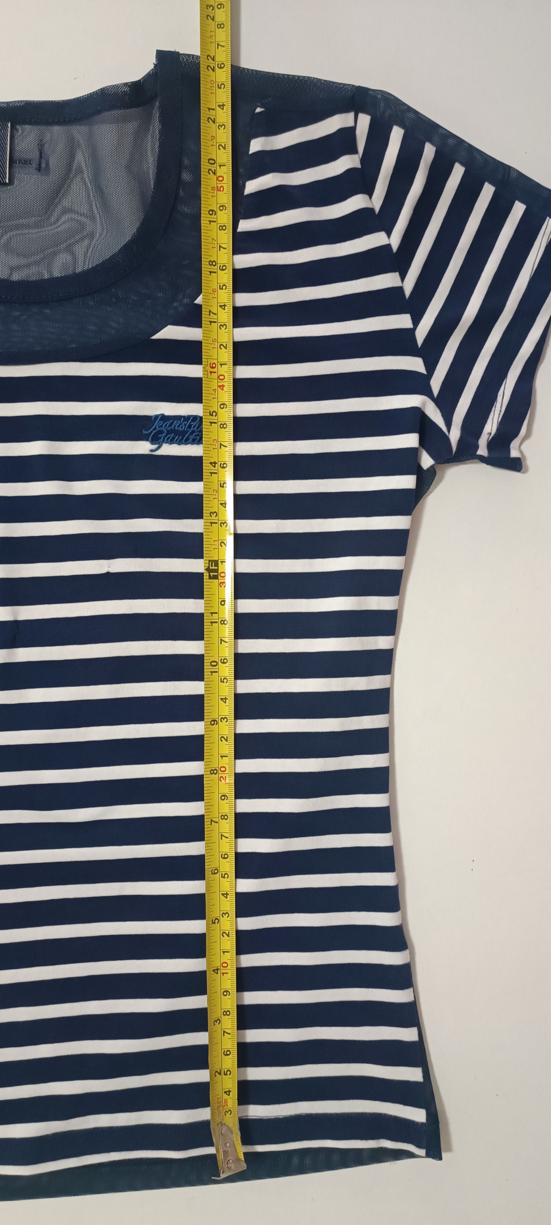 Jean Paul Gaultier Stripes Bi-material T-shirt Size M / US 6-8 / IT 42-44 - 19 Thumbnail