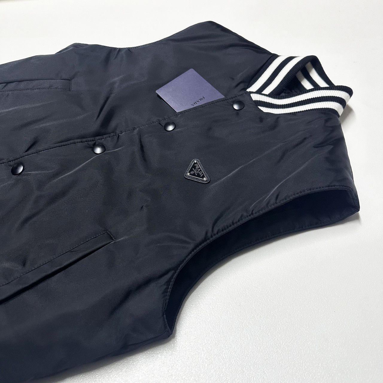 Prada Prada mens size S small black re-nylon Jacket gilet Vest Size US S / EU 44-46 / 1 - 3 Thumbnail