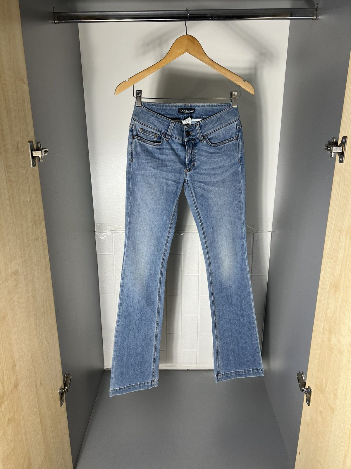 Dolce & Gabbana VINTAGE DOLCE & GABBANA ITALIAN DESIGNER DENIM JEANS Y2K 90s Size 26" / US 2 / IT 38 - 2 Thumbnail