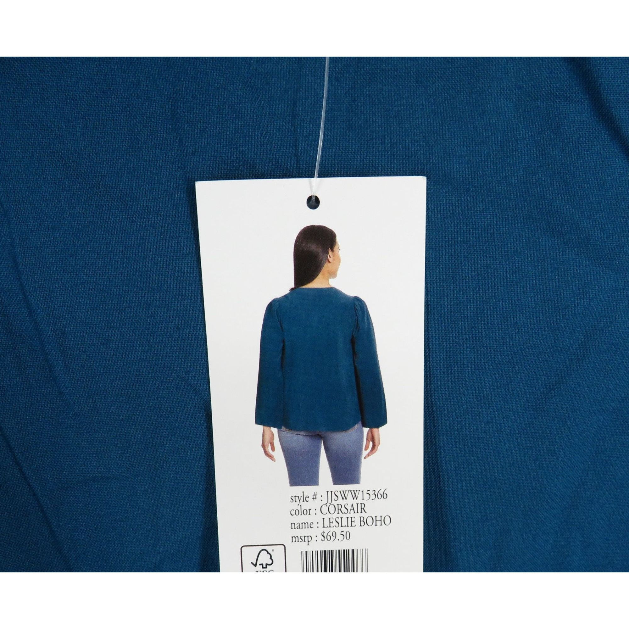 Jessica Simpson Jessica Simpson Leslie Boho Blue XS Top Shirt NWT 69.50 Size XS / US 0-2 / IT 36-38 - 6 Thumbnail