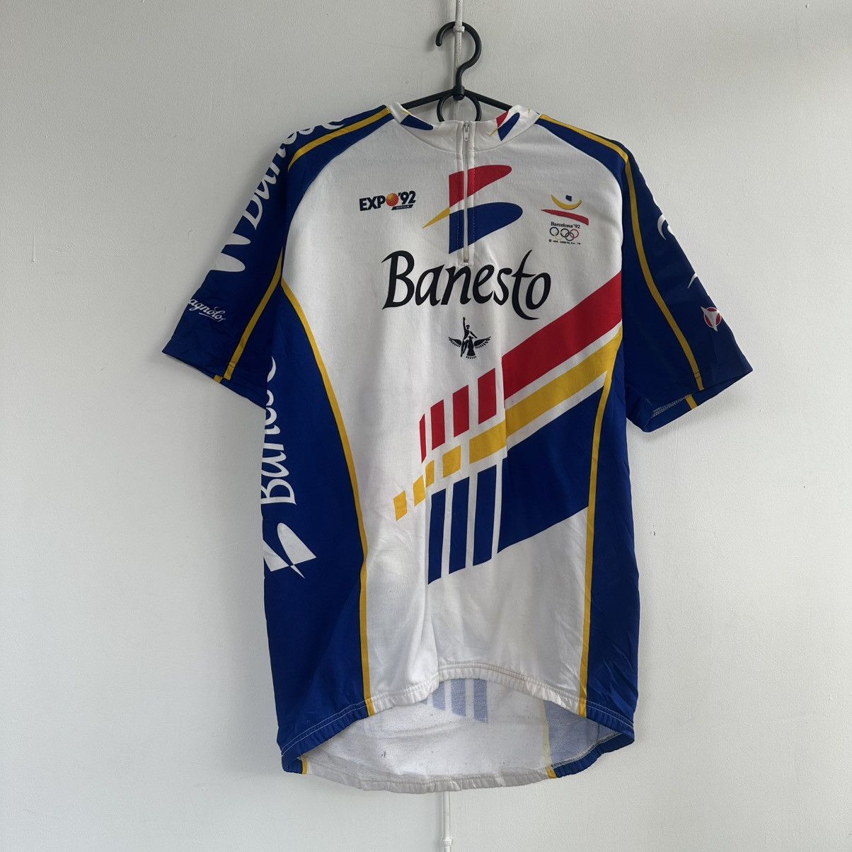 Bicycle Banesto Compagnolo Vintage Cycling Jersey Size US XL / EU 56 / 4 - 2 Thumbnail