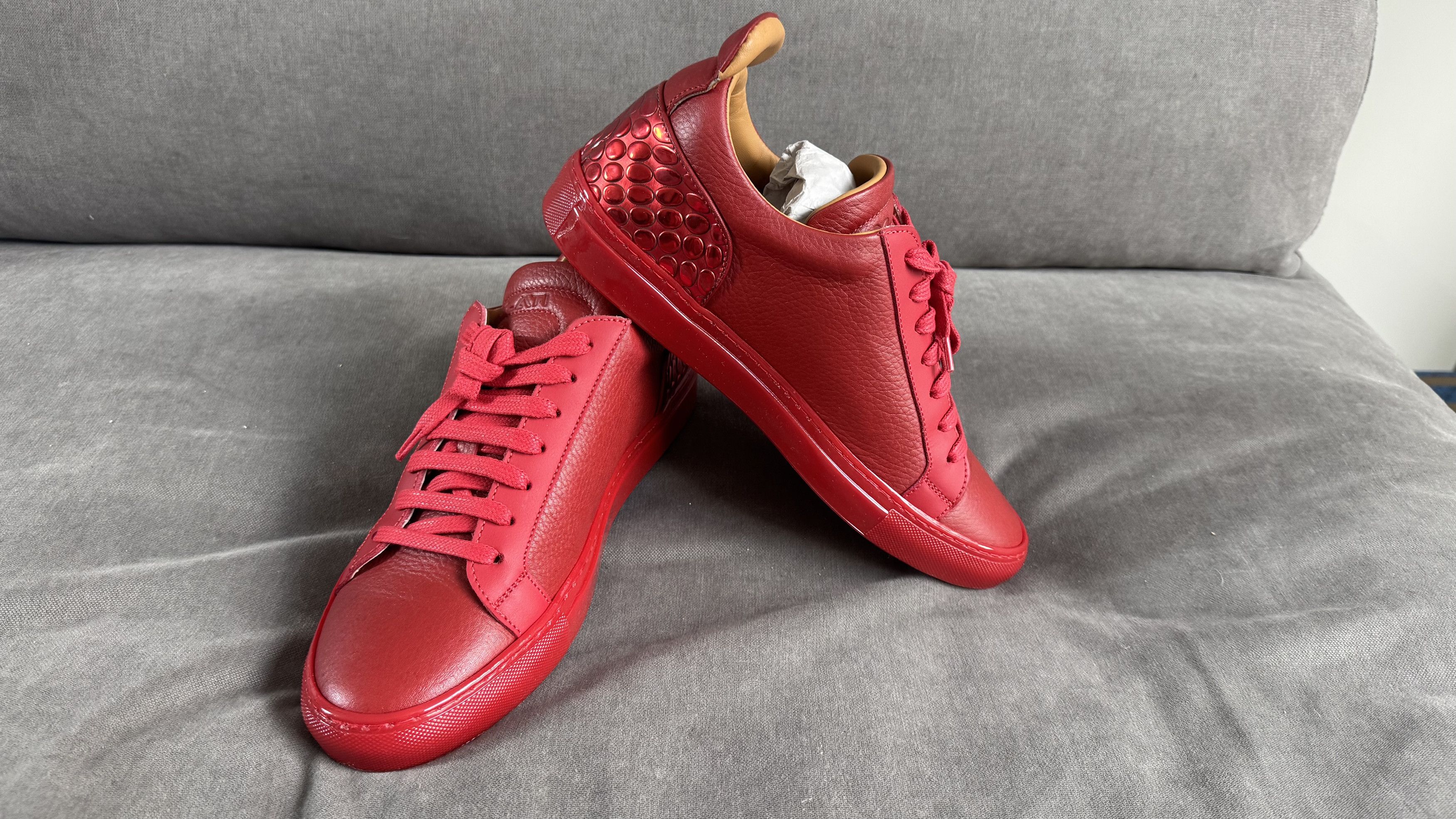 Other Ylati Red Italian Leather Sneakers – EU 44 / US 11 Size US 11 / EU 44 - 1 Thumbnail