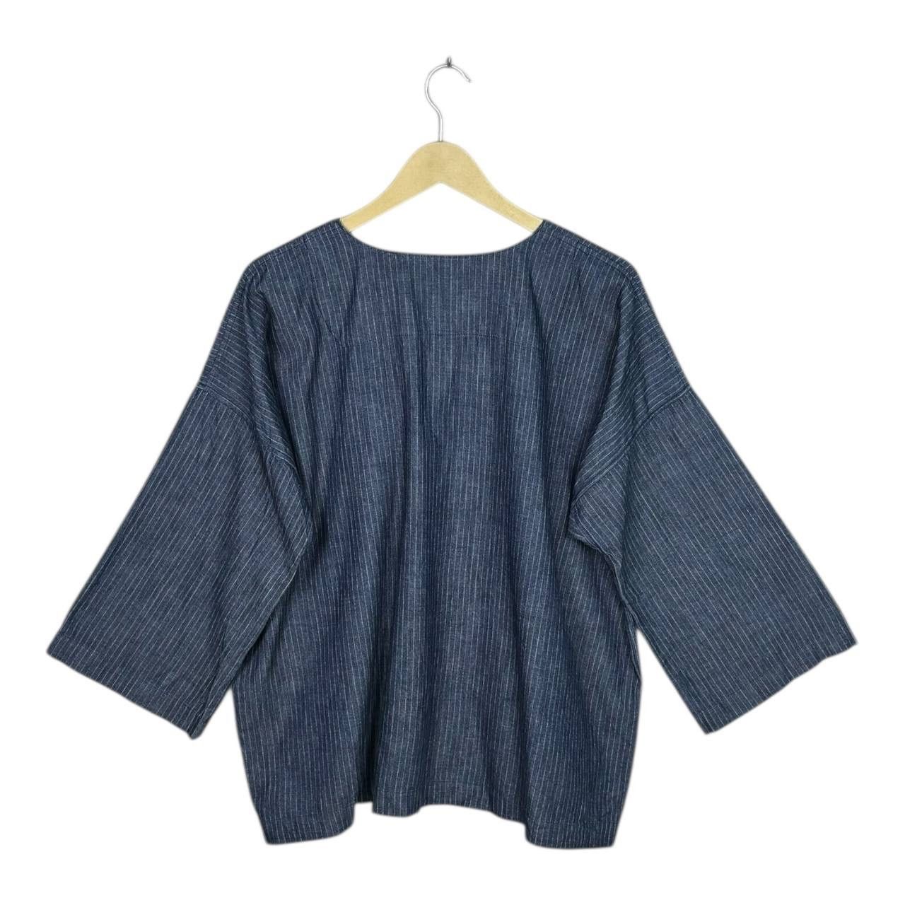 45rpm 45rpm Studio Indigo Hickory Stripe Work Shirt Japan Size 0 Size US M / EU 48-50 / 2 - 2 Thumbnail