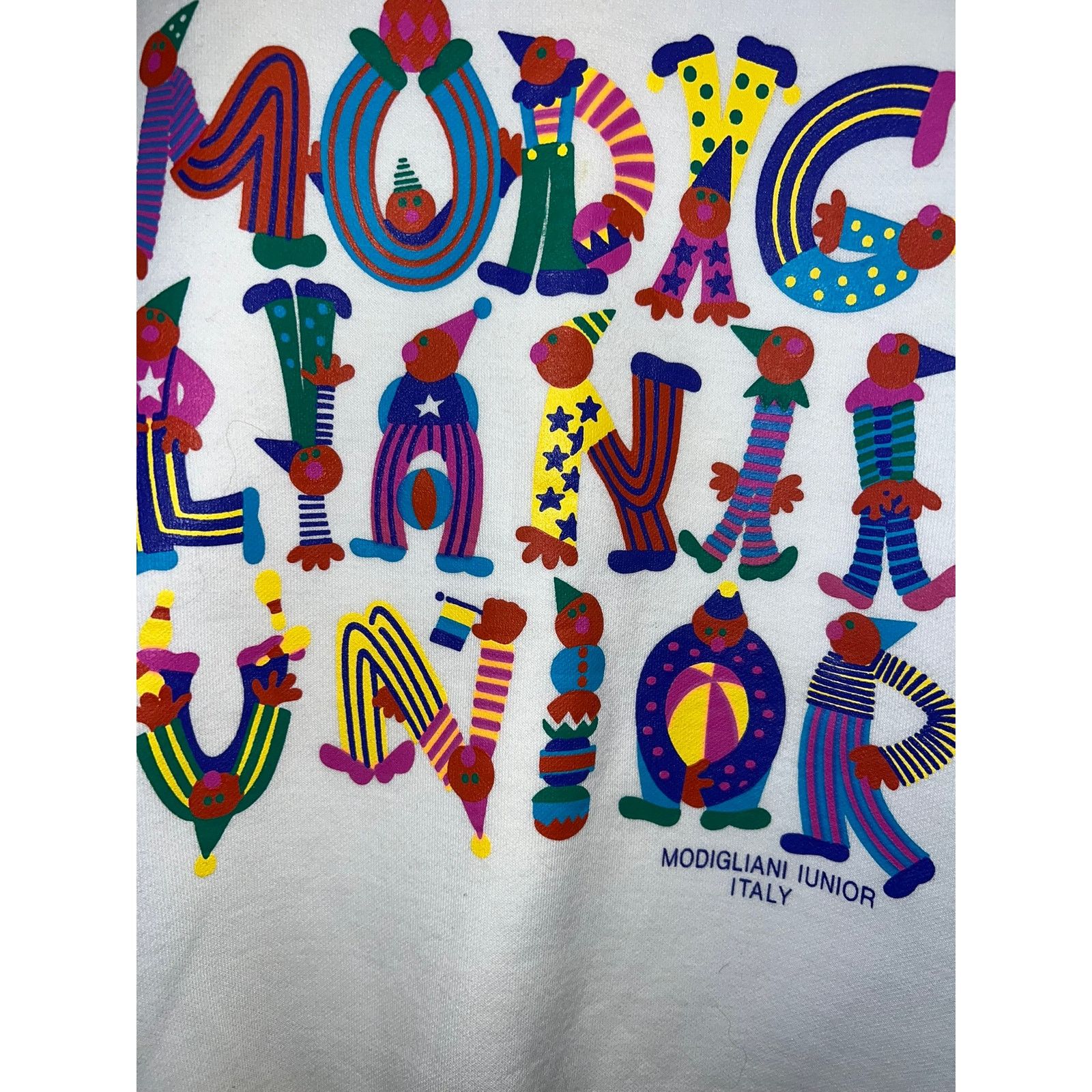 Vintage Modigliani Iunior Sweatshirt Italy Spellout Crewneck Large Size US L / EU 52-54 / 3 - 5 Thumbnail