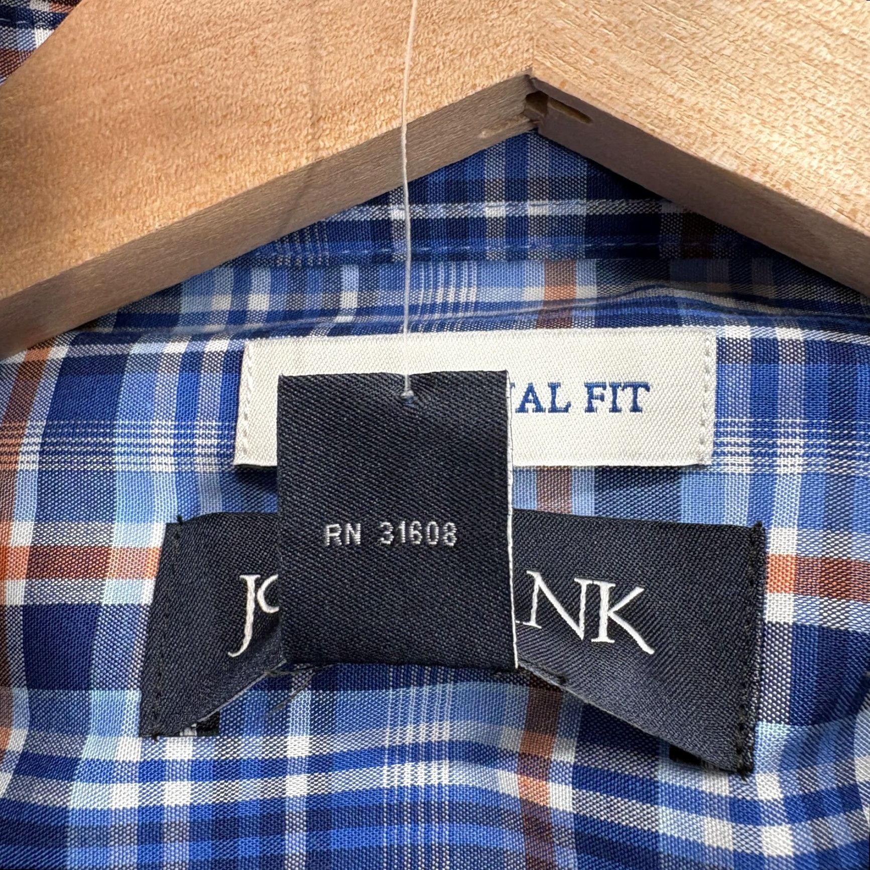 Jos. A. Bank Jos. A. Bank Shirt Mens L Blue Plaid Short Sleeve Stretch Button Front NWT Size US L / EU 52-54 / 3 - 4 Thumbnail