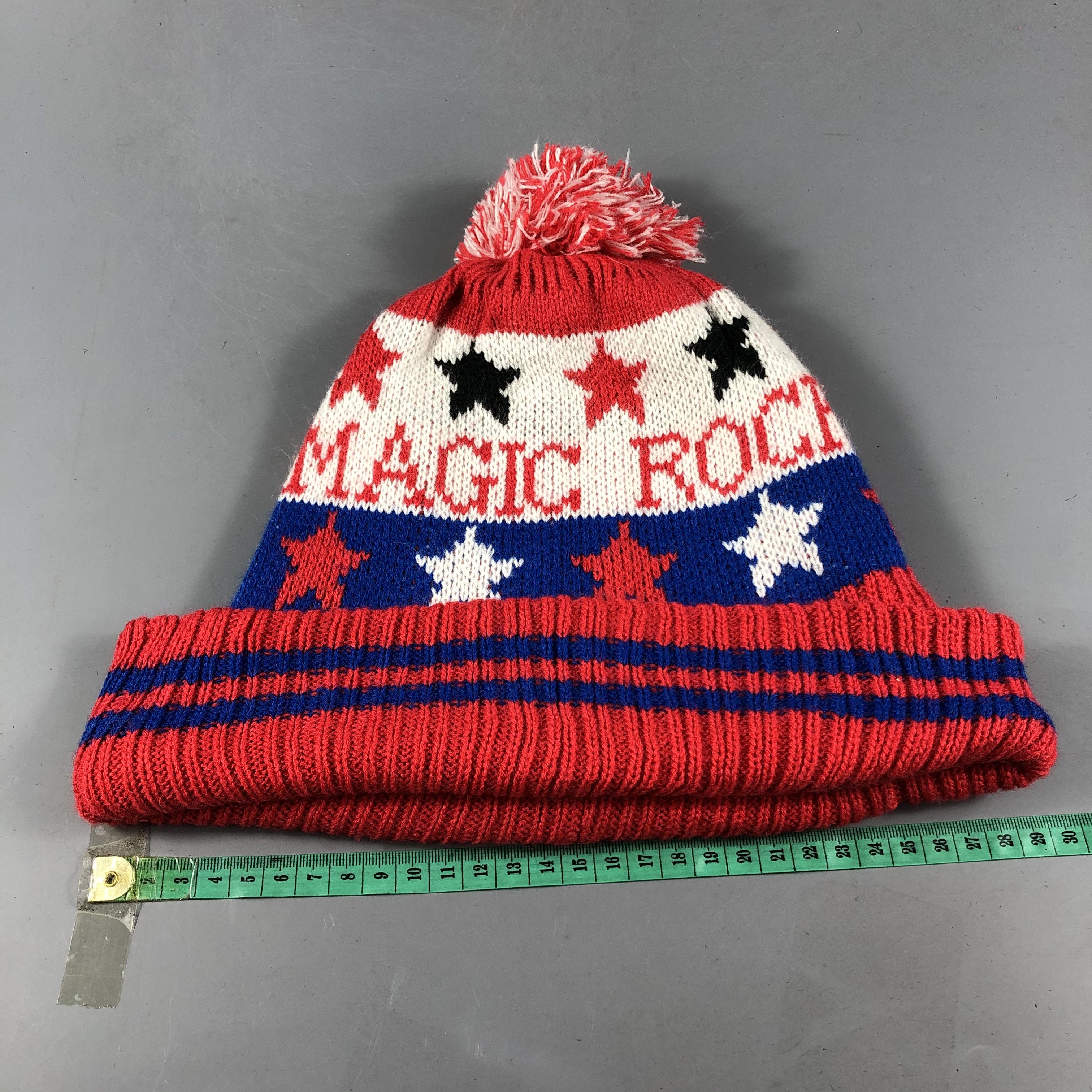 Vintage Magic Rock Bobble Beanie Snowcap Snow Hat B767 Size ONE SIZE - 3 Thumbnail