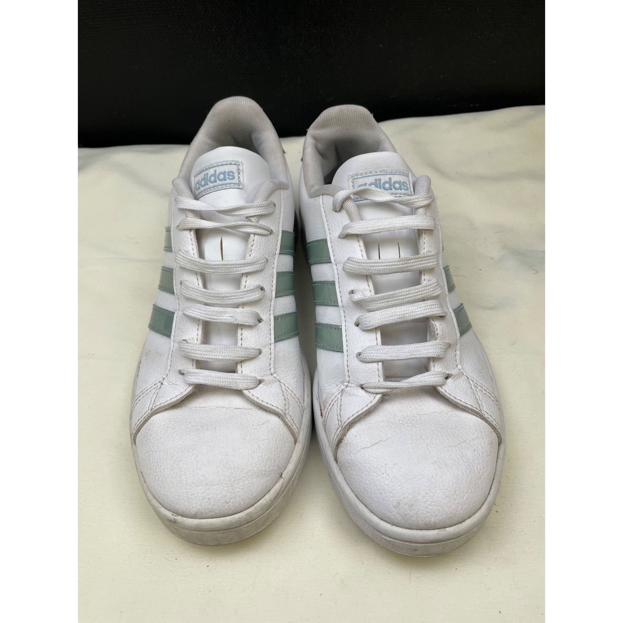 Adidas Adidas Grand Court Womens White Blue Sneakers Shoes Size 9 S Size US 9 / IT 39 - 1 Thumbnail