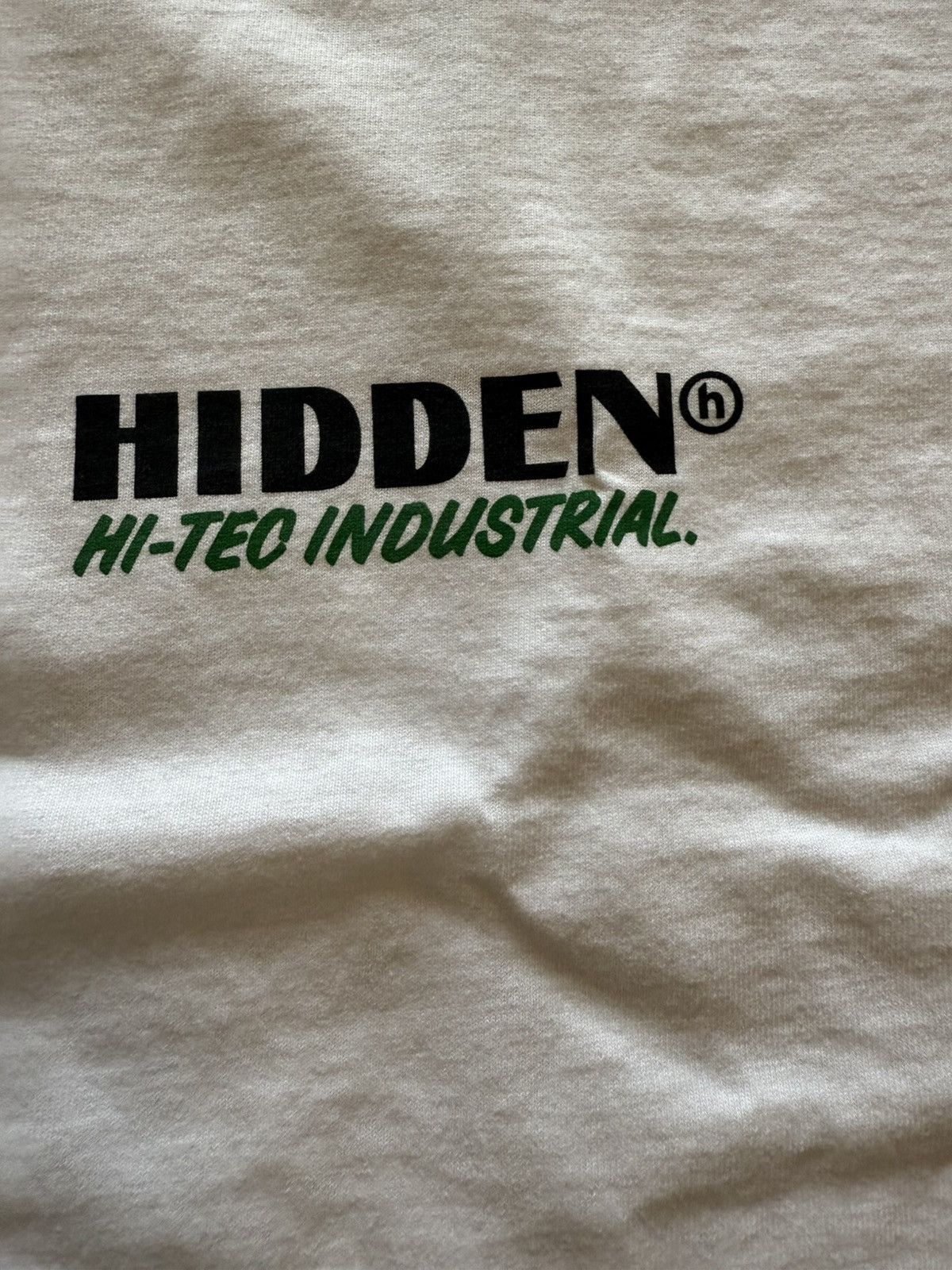 HIDDEN Hidden NY “HI-TEC Industrial” White Tee – XL – Made in USA Size US XL / EU 56 / 4 - 2 Thumbnail