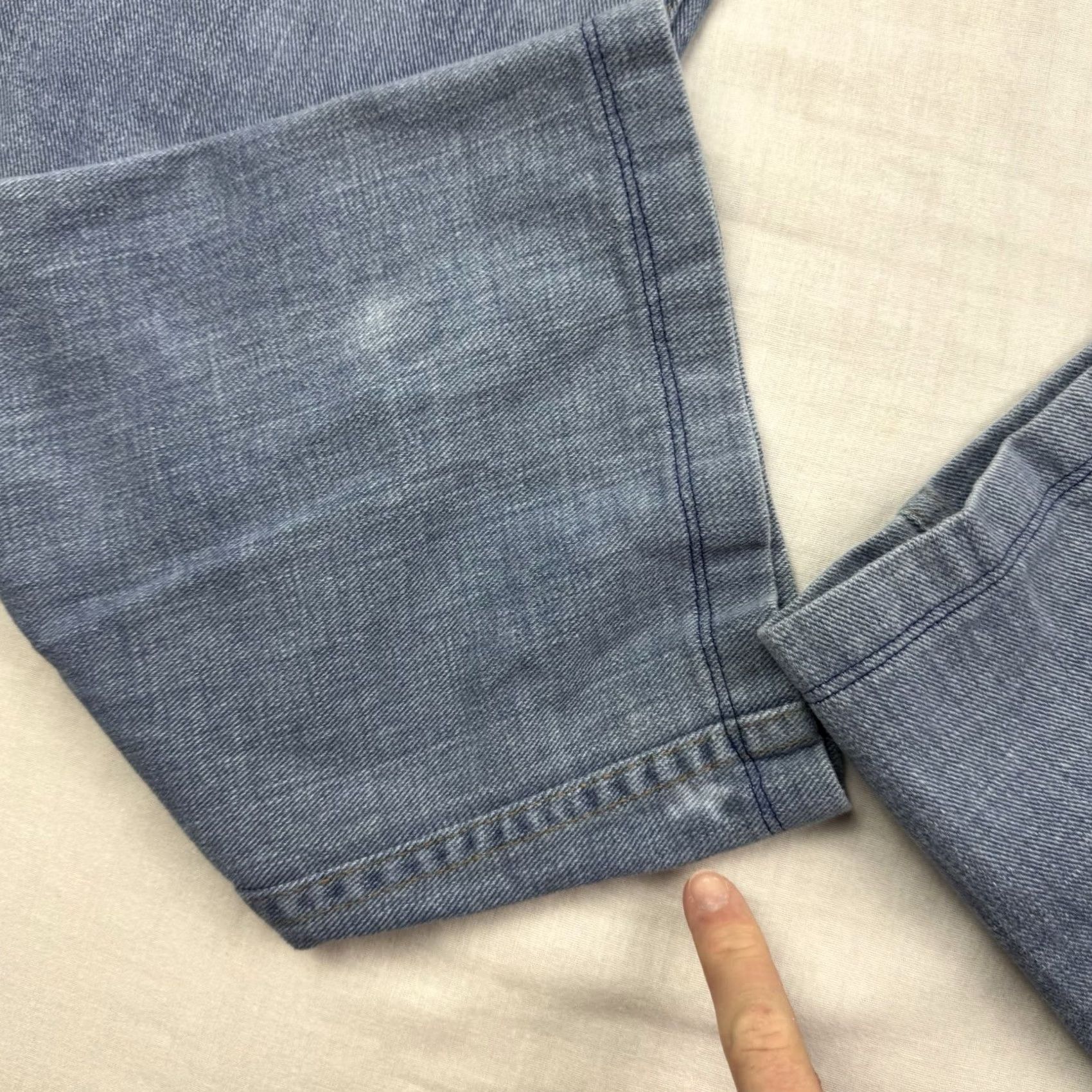 Wrangler VINTAGE Wrangler Bootcut Jeans Womens 26x27 80s 70s Hipster Hippie Faded Repairs Size 26" / US 2 / IT 38 - 5 Thumbnail