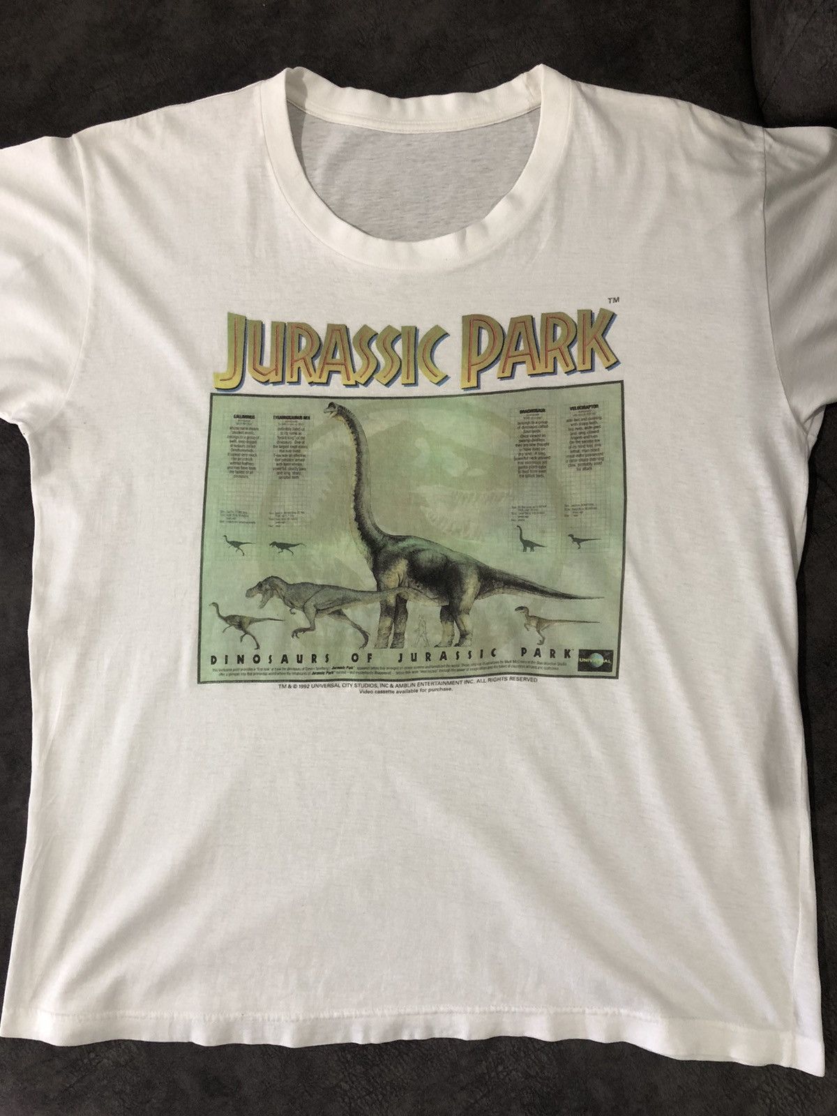 Other Vintage 90s JURASSIC PARK Movie Promo Tee Size US L / EU 52-54 / 3 - 3 Thumbnail