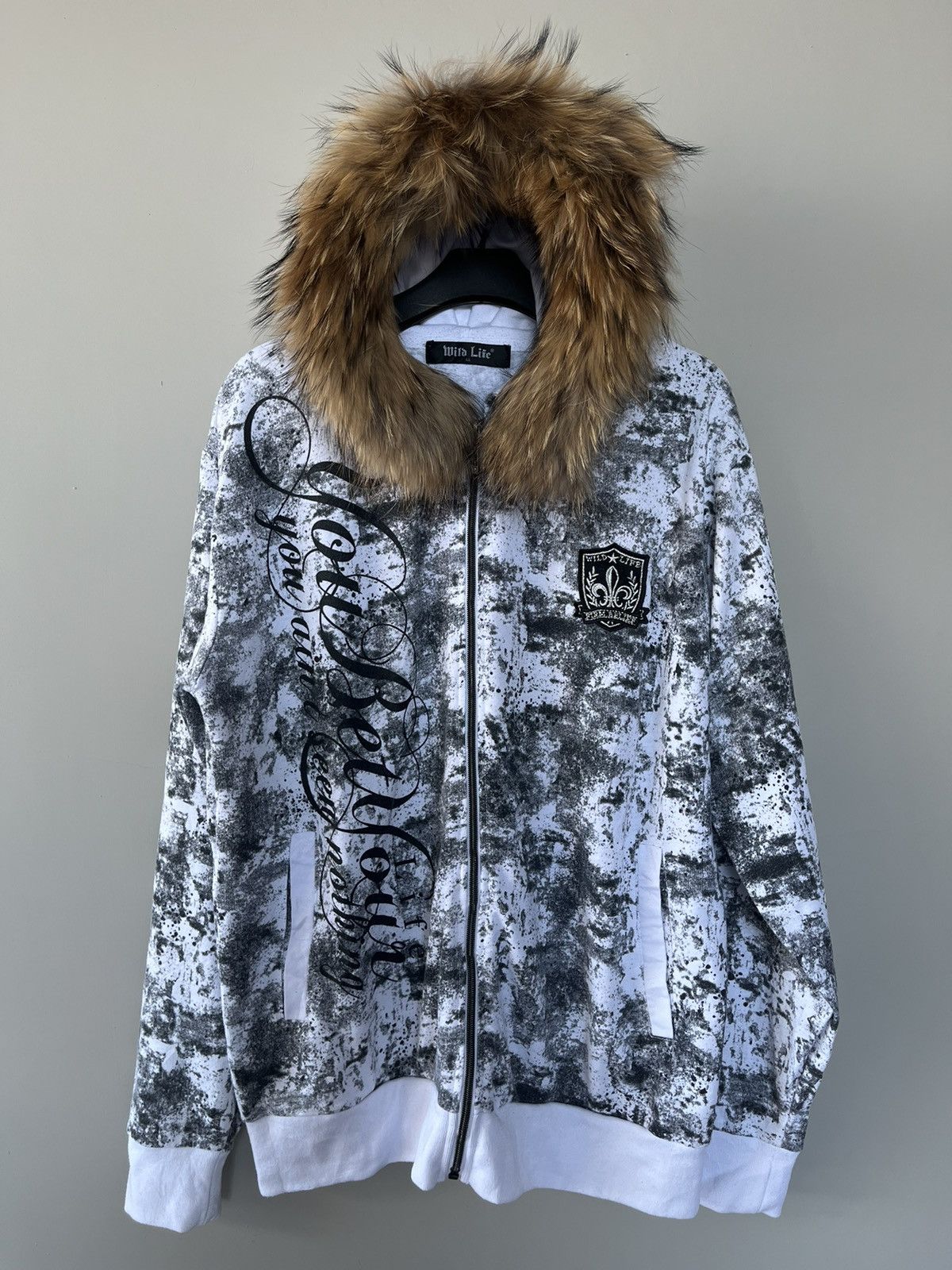 If Six Was Nine × Japanese Brand × Le Grande Bleu (L.G.B.) JAPANESE WILD LIFE FUR ZIP HOODIE GOTHIC SEDITIONARIES PUNK Size US L / EU 52-54 / 3 - 1 Thumbnail