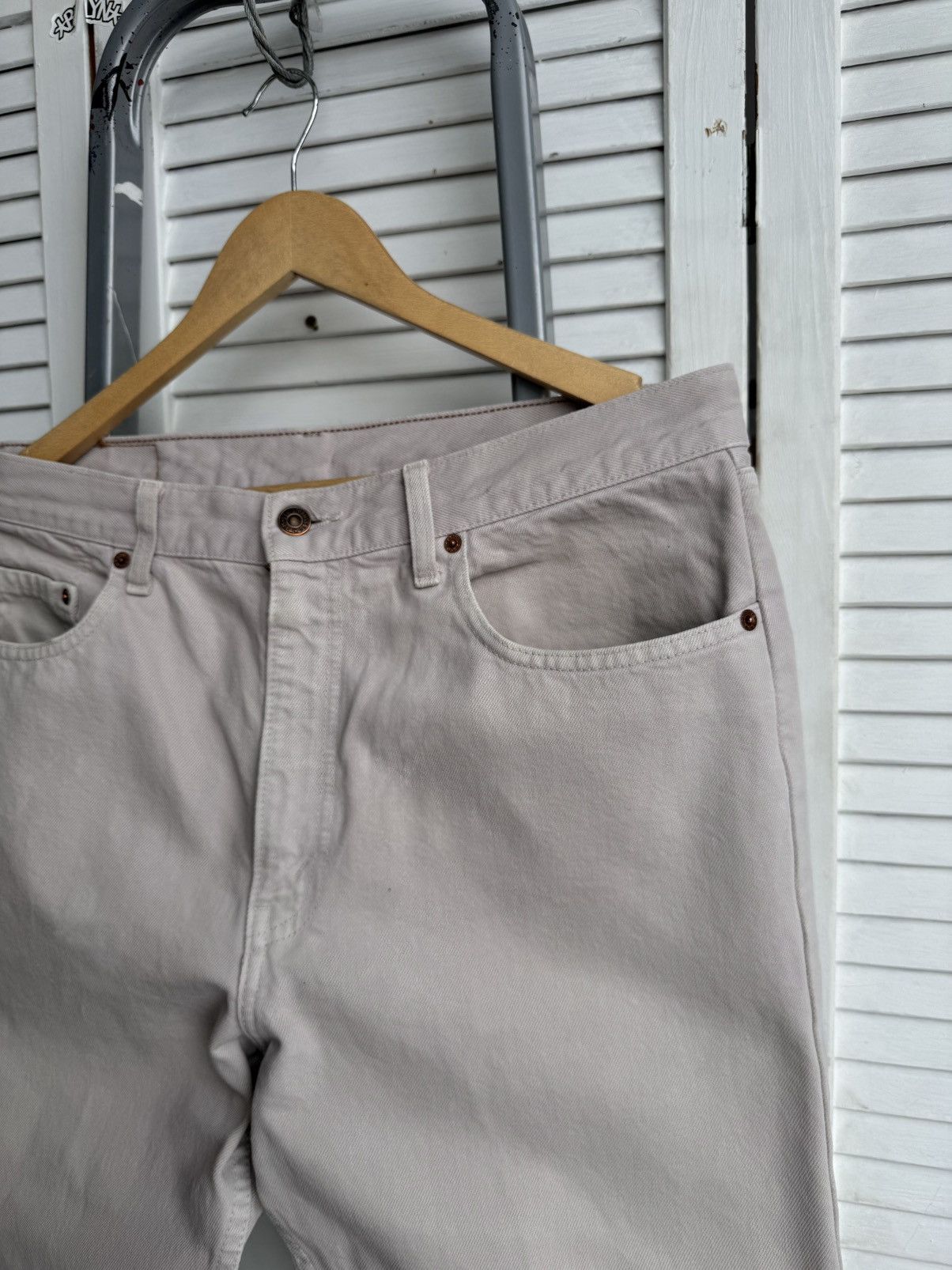 Levi's Vintage Levi’s 615 Orange Tab USA Beige Straight Jeans 36x32 Size US 36 / EU 52 - 6 Thumbnail