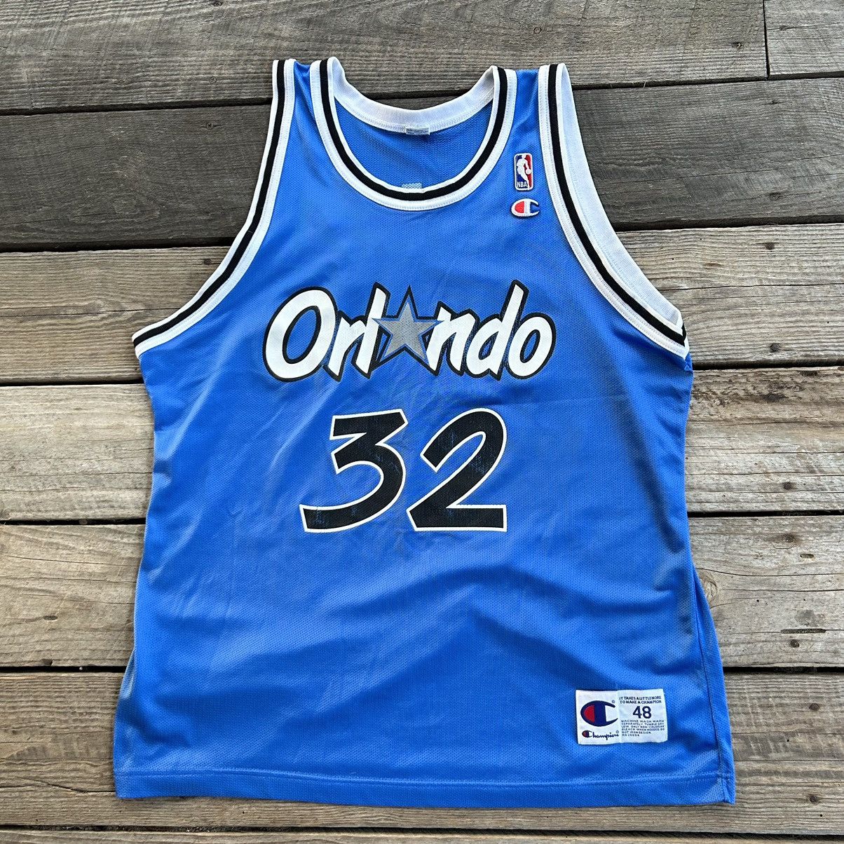 1995-96 ORLANDO MAGIC O'NEAL #32 CHAMPION JERSEY (AWAY) XL