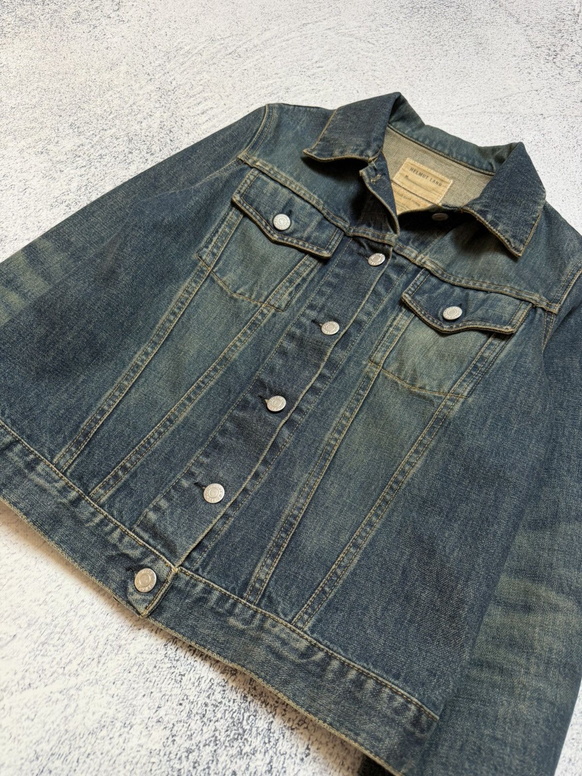 Helmut Lang Helmut Lang Archive Dark Denim Trucker Jacket Vintage 90s Size M / US 6-8 / IT 42-44 - 7 Thumbnail