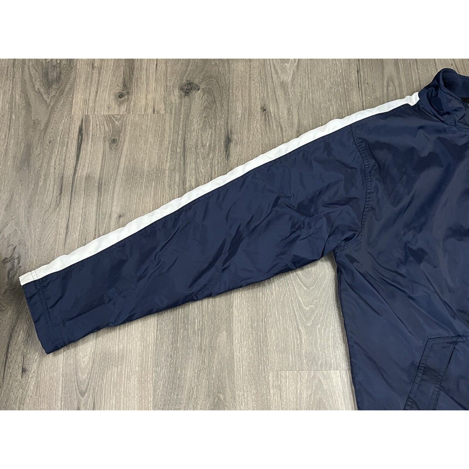 Nike Vintage Nike Jacket Fleece Lined 90s Mens Large Blue White S Size US L / EU 52-54 / 3 - 6 Thumbnail
