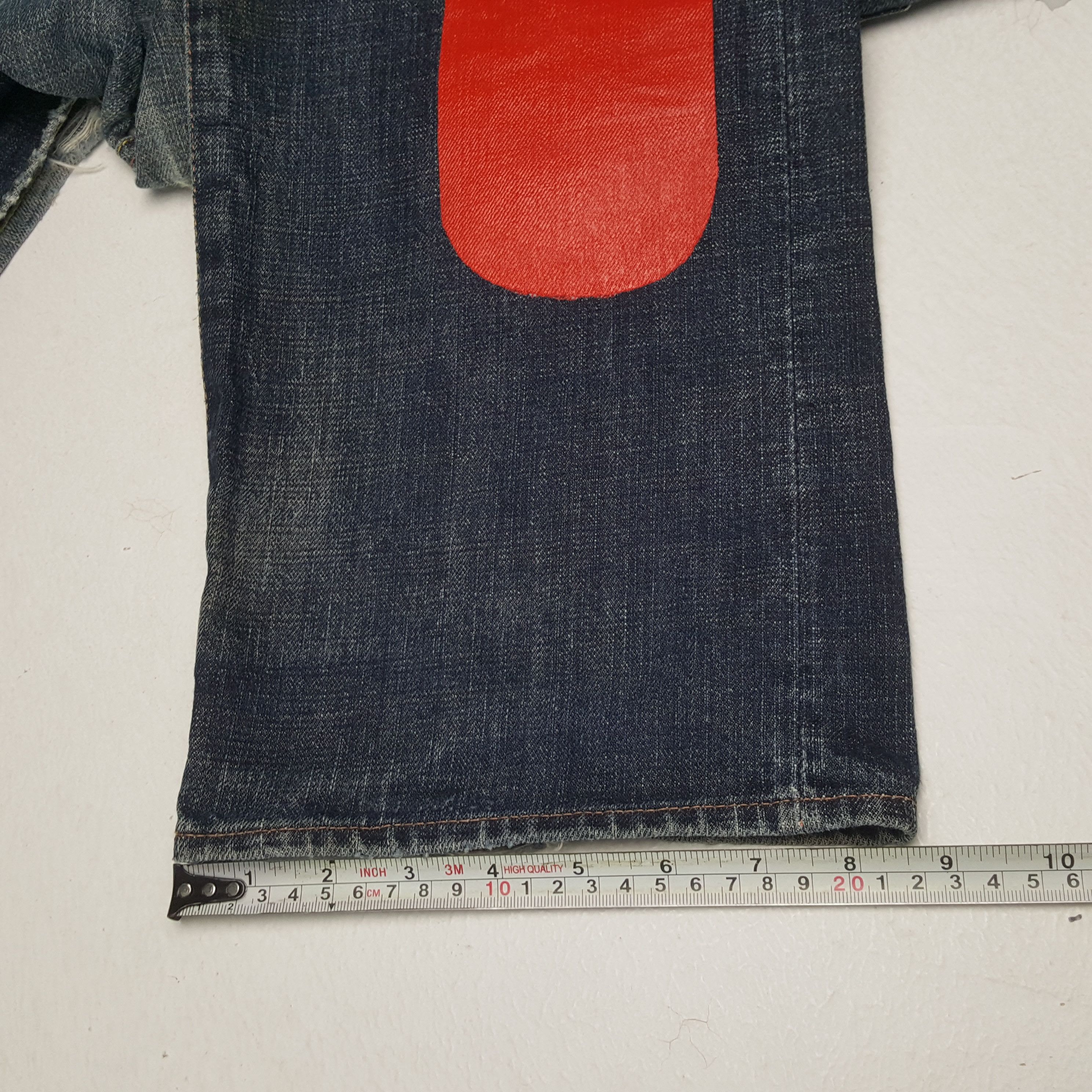 Evisu × Vintage EVISU Japanese Brand Streetwear Custom Daicock Jeans Size US 30 / EU 46 - 11 Thumbnail