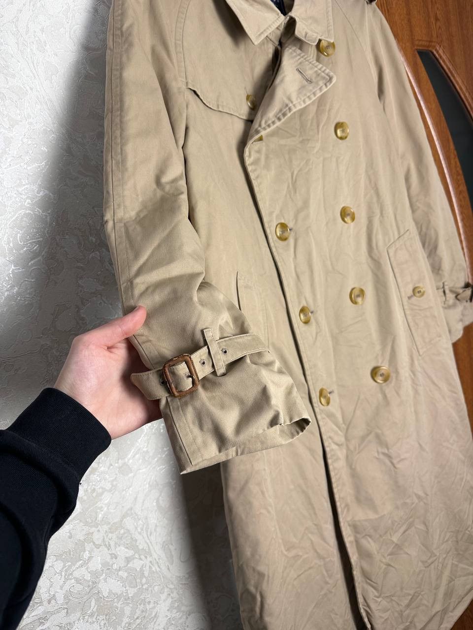 Burberry Vintage 1990s Burberrys Nova Check Trench Coat Size 48 REG Size US M / EU 48-50 / 2 - 2 Thumbnail