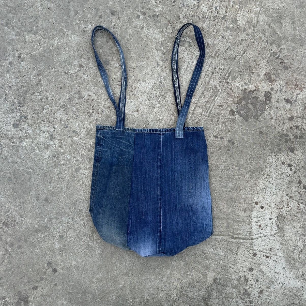 If Six Was Nine × Japanese Brand Vintage Japanese Style Custom Denim Shoulders Bag Y2K 00s Size ONE SIZE - 8 Thumbnail