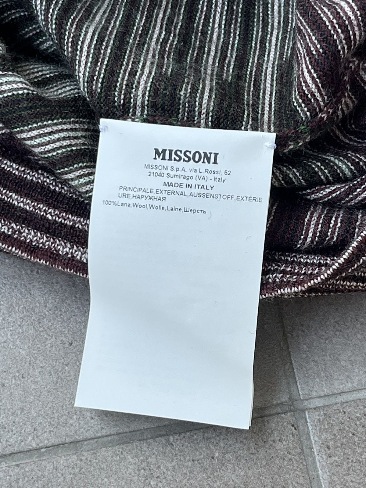 Missoni !DS! AW23 Missoni Striped Wool Sweater Size US L / EU 52-54 / 3 - 14 Thumbnail