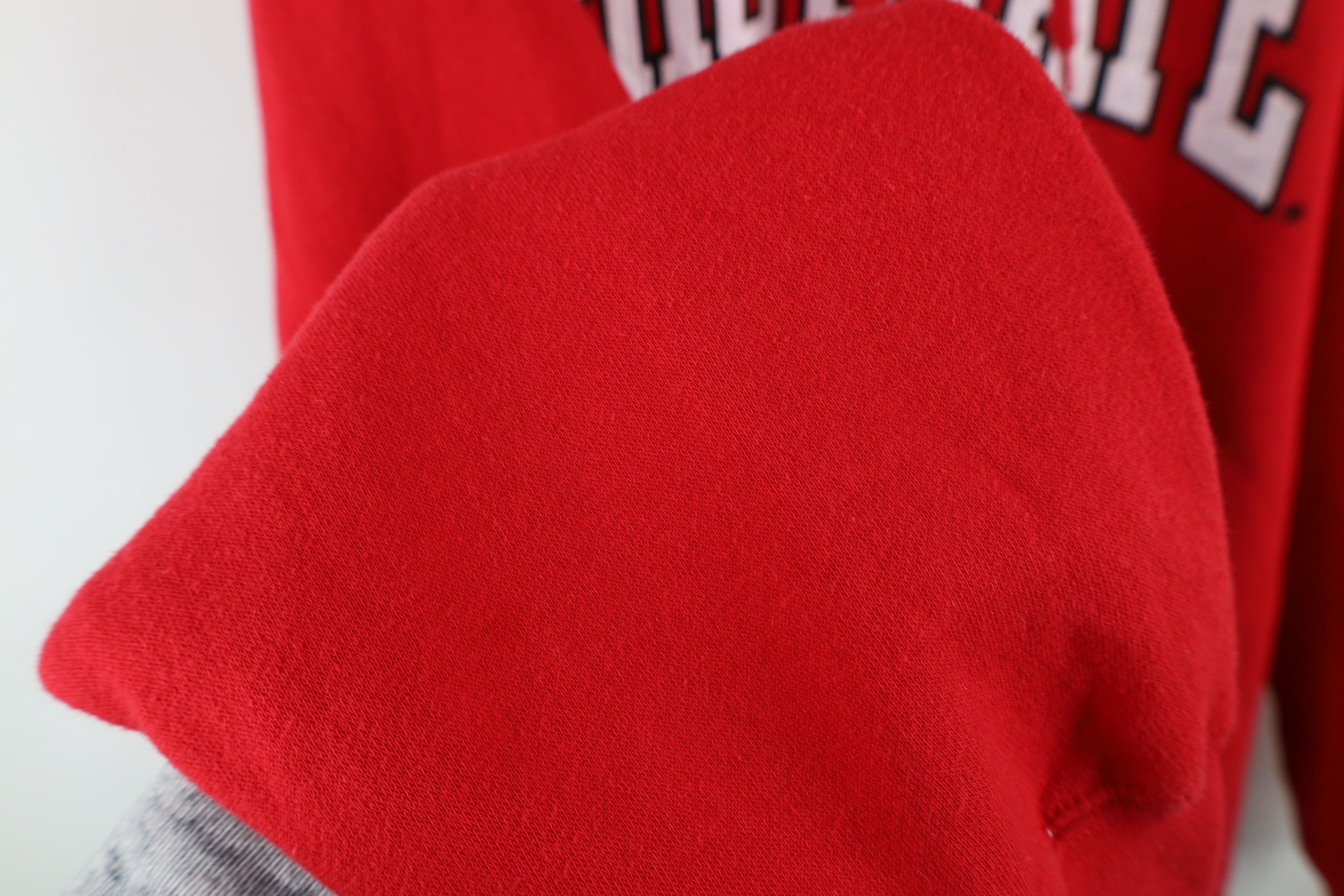 Vintage Vintage 90s Fit Ohio State University Hoodie Sweatshirt Red Size US XL / EU 56 / 4 - 9 Thumbnail