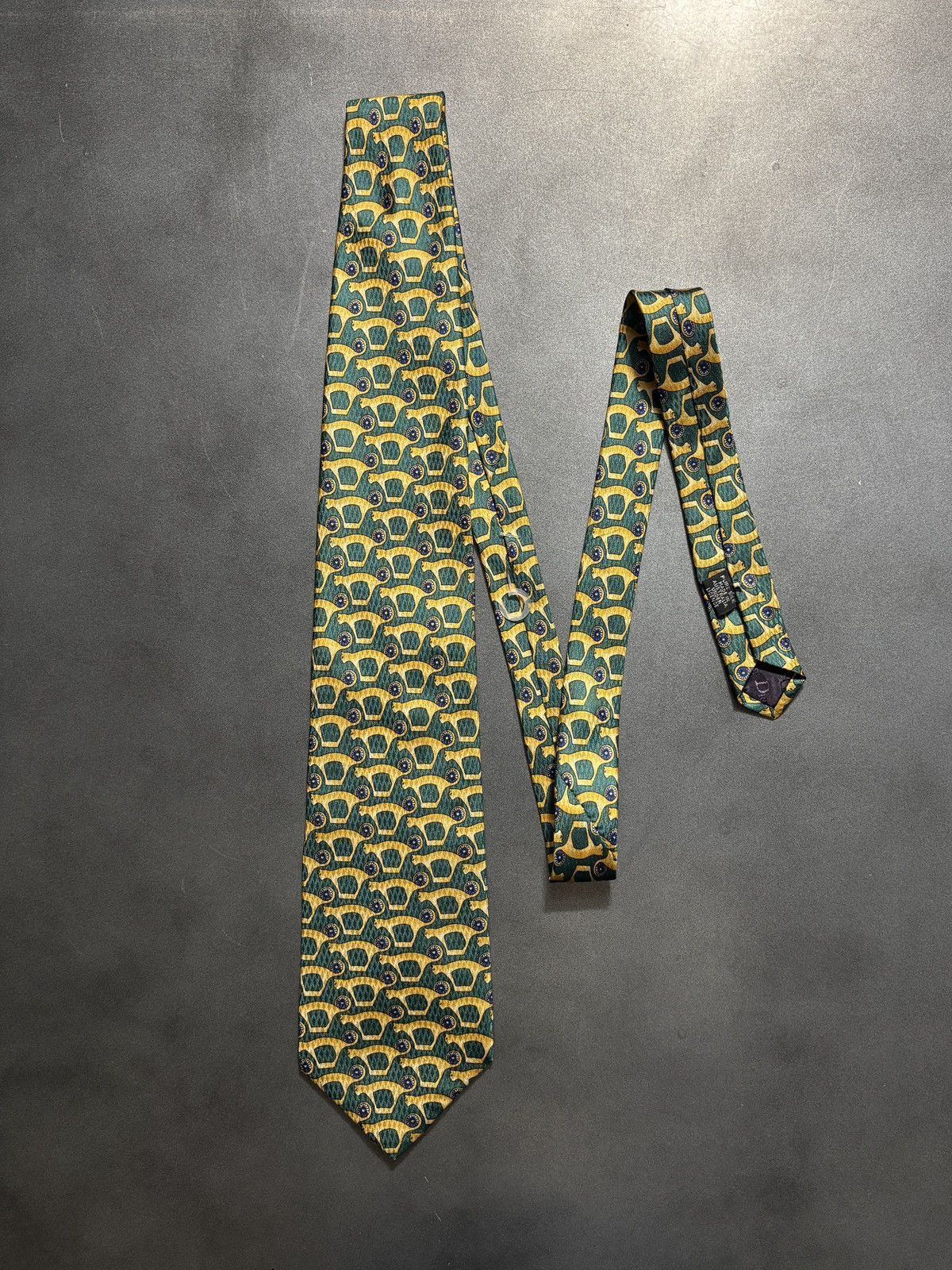 Christian Dior Monsieur Vintage Christian Dior Tie 1990s All Over Print Pattern Silk Size ONE SIZE - 1 Thumbnail