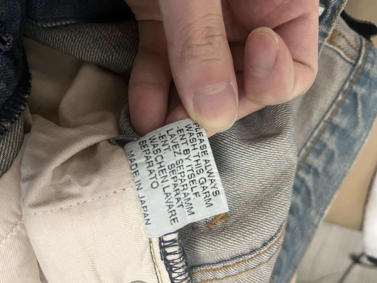 Dior × Hedi Slimane DIOR HOMME LUSTER BLEU CLAIR WAXED DENIM - SS04 "STRIP" Size US 30 / EU 46 - 10 Thumbnail
