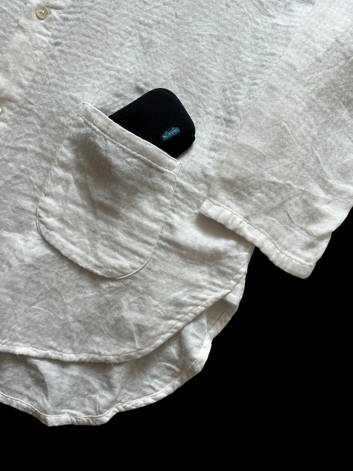 Issey Miyake 90s Issey Miyake Plantation Oversized Mandarin Collar Shirt Size US L / EU 52-54 / 3 - 6 Thumbnail