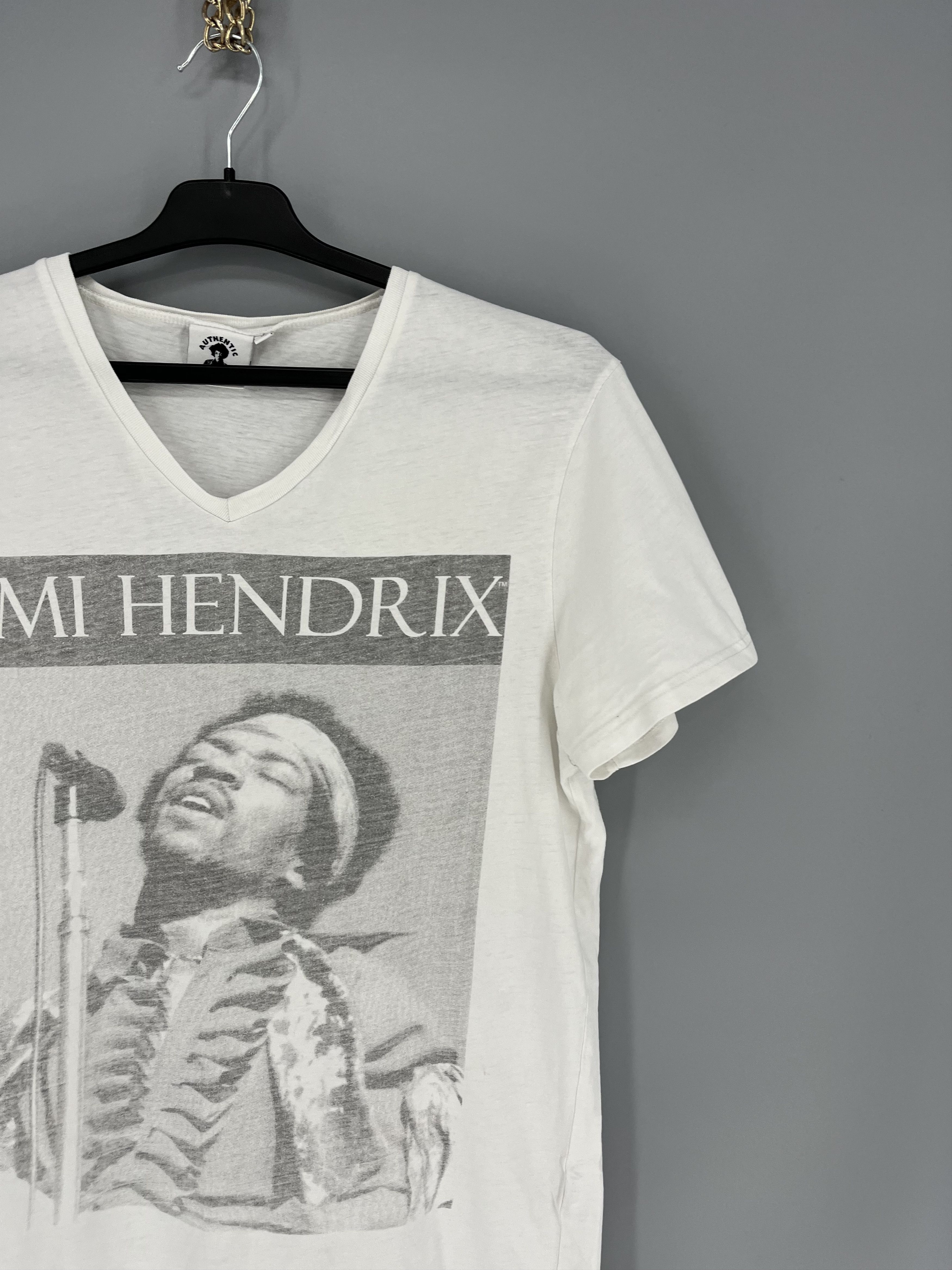 Band Tees Vintage Y2K Jimi Xendrix Band Rock Tee T Shirt White Size US M / EU 48-50 / 2 - 5 Thumbnail