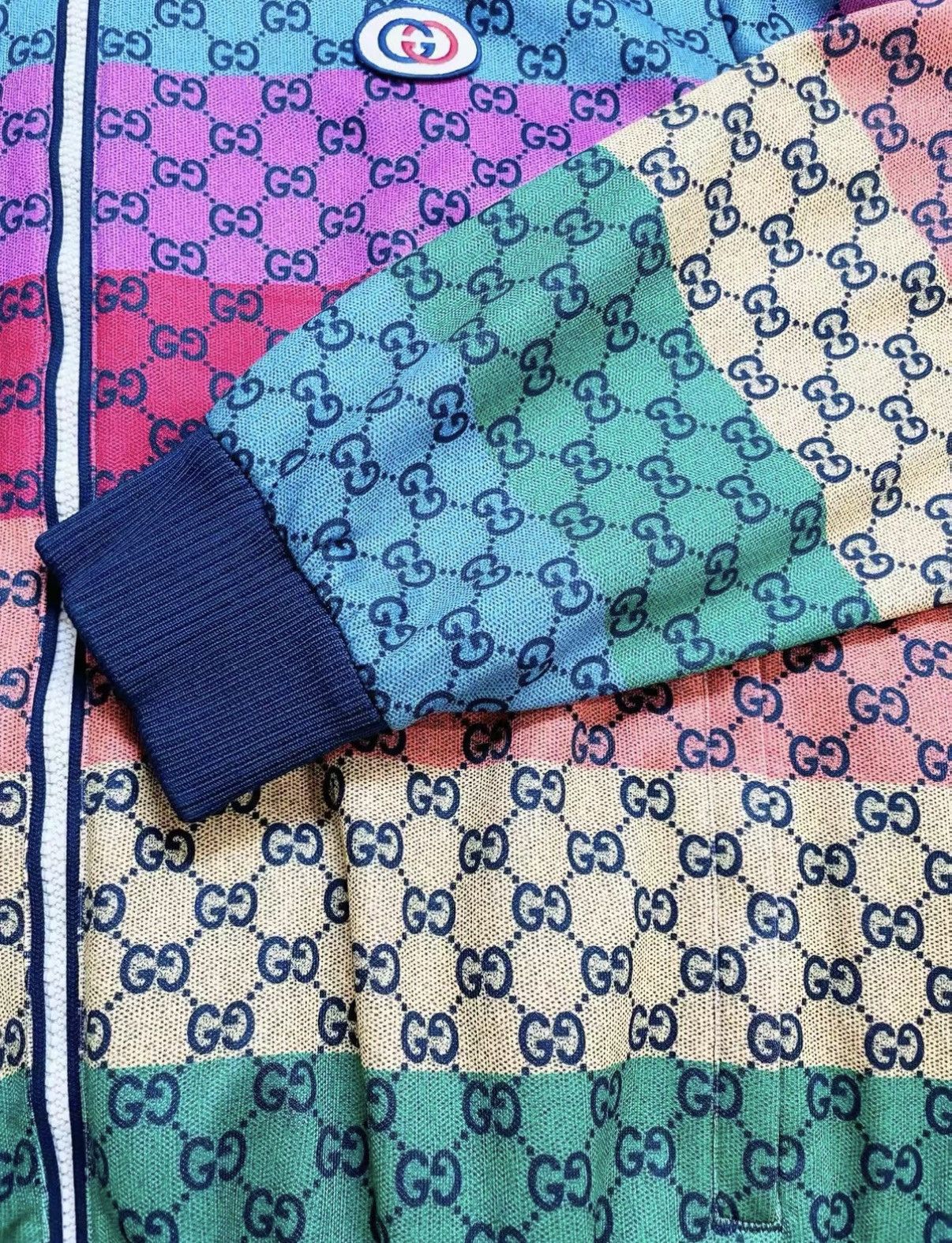 Gucci Gucci Classic Rainbow Candy Color Zip-Up Jacket J33 Size US M / EU 48-50 / 2 - 4 Thumbnail