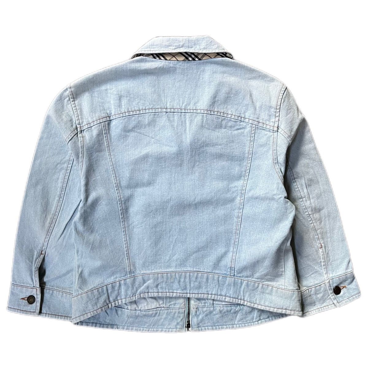 Burberry Burberry trucker rare checked pattern jacket Size S / US 4 / IT 40 - 3 Thumbnail