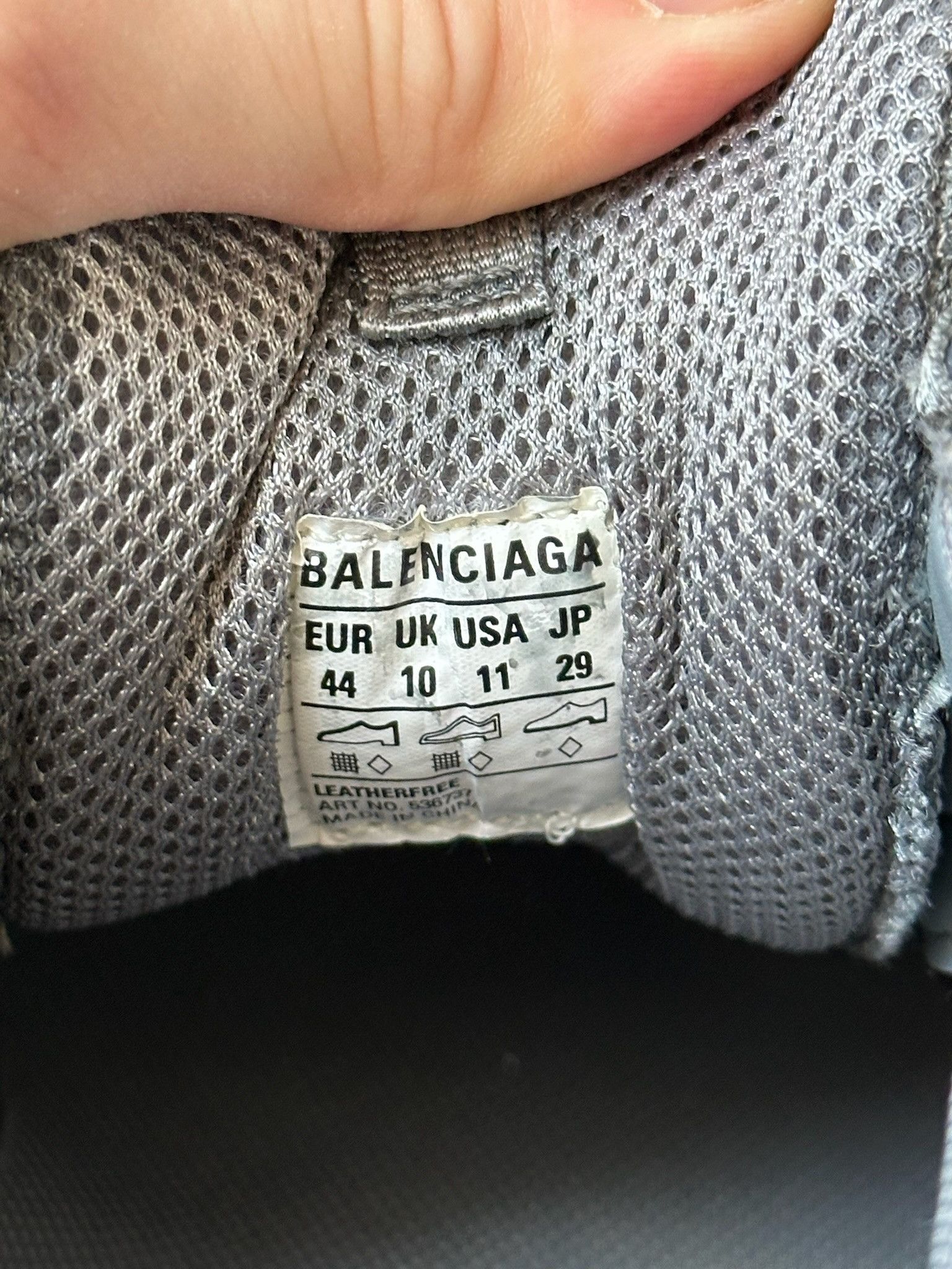 Balenciaga 🔥SALE🔥 Balenciaga Triple S Dyed Grey Sneakers Size US 11 / EU 44 - 7 Thumbnail
