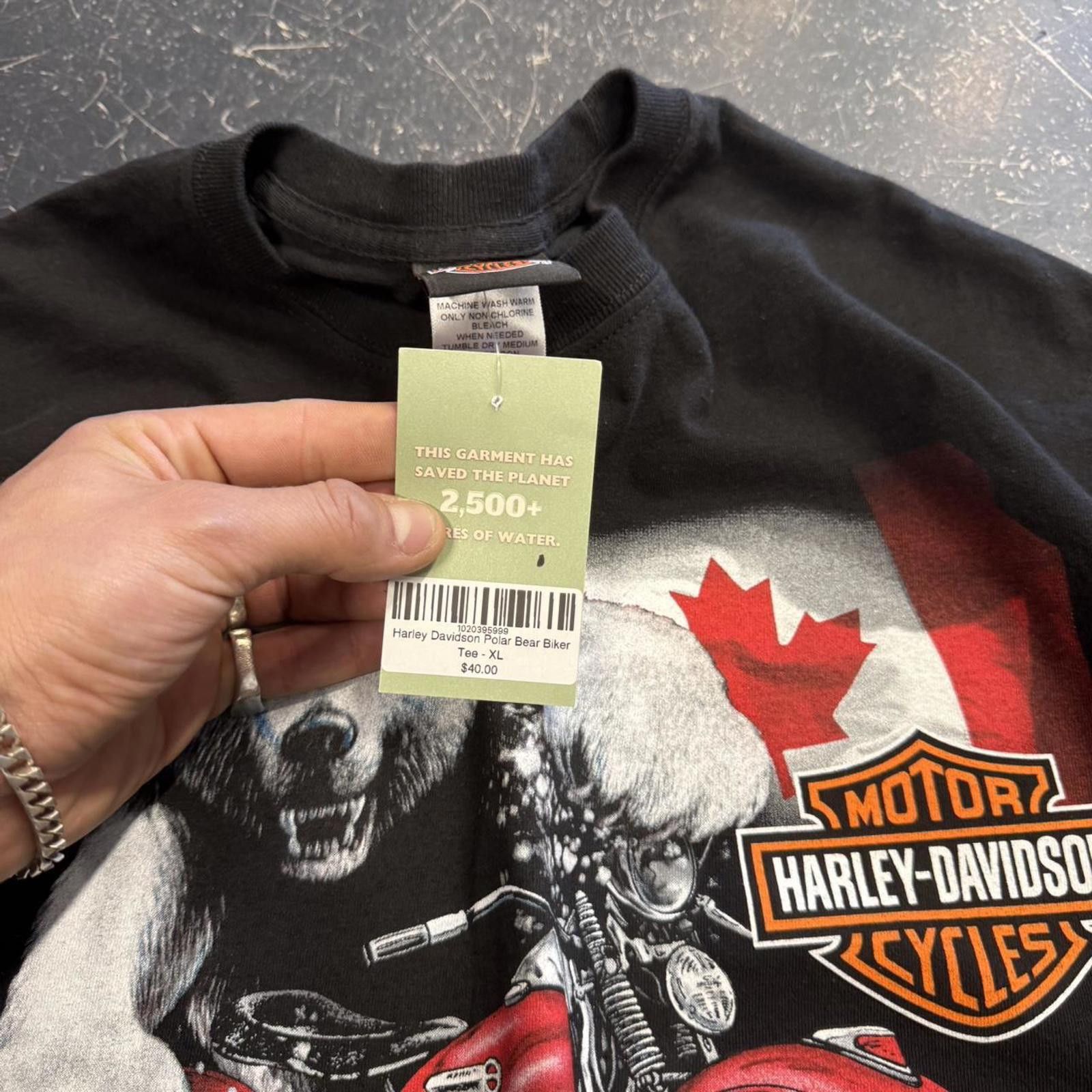Harley Davidson Harley Davidson Polar Bear Biker Tee Size US XL / EU 56 / 4 - 5 Thumbnail