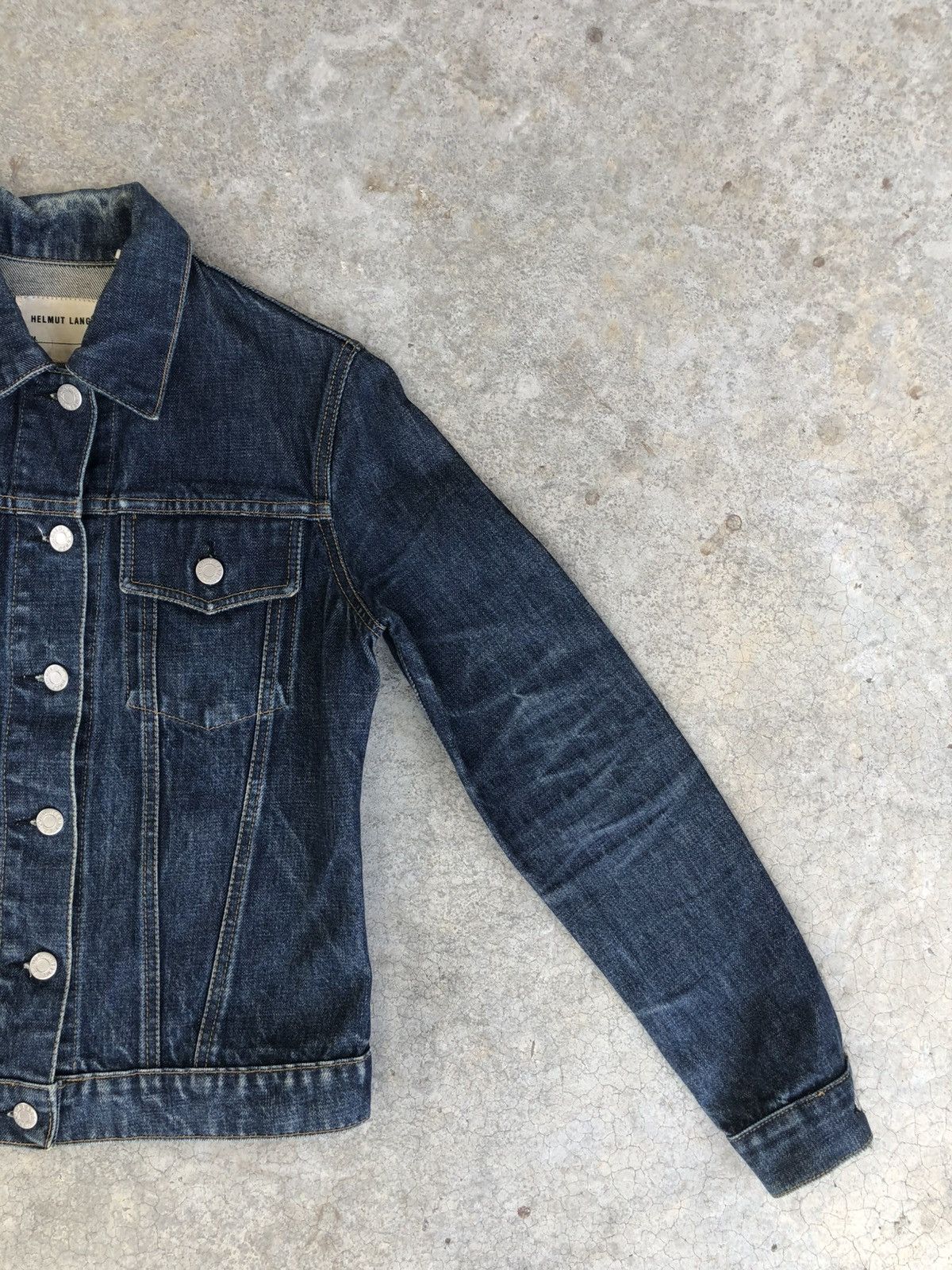 Helmut Lang Helmut Lang Denim Jacket Classic Denim Distressed Size US XS / EU 42 / 0 - 4 Thumbnail