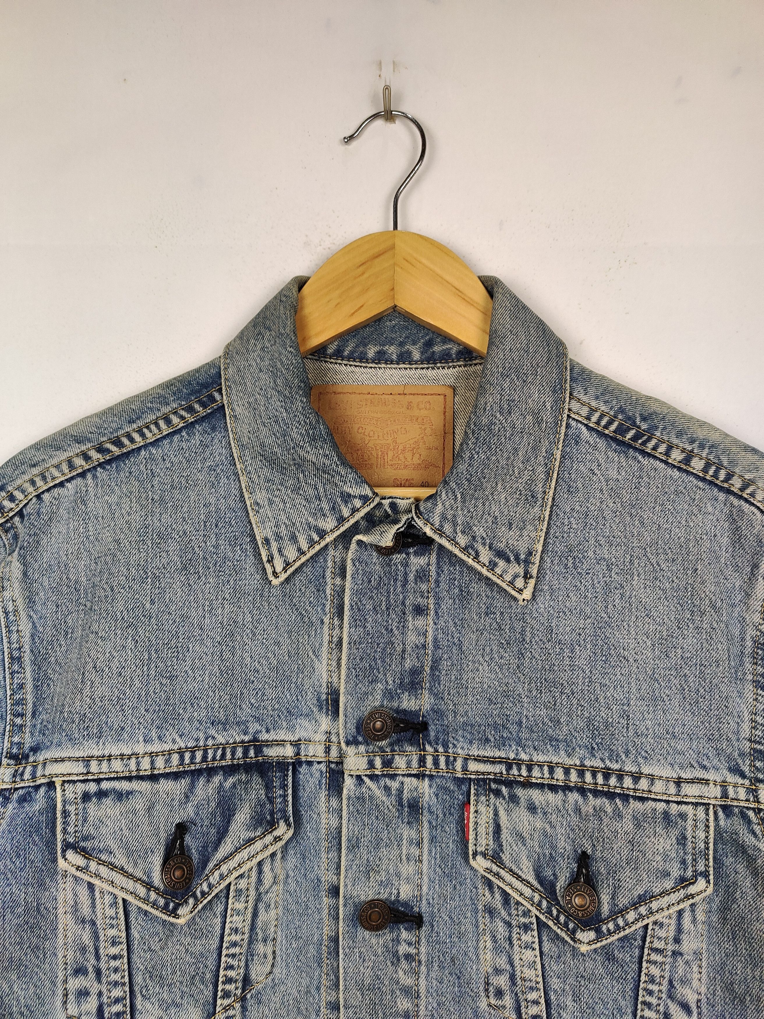 Levi's Vintage Levi's Big E Sunfaded Denim Jacket Size US M / EU 48-50 / 2 - 2 Thumbnail