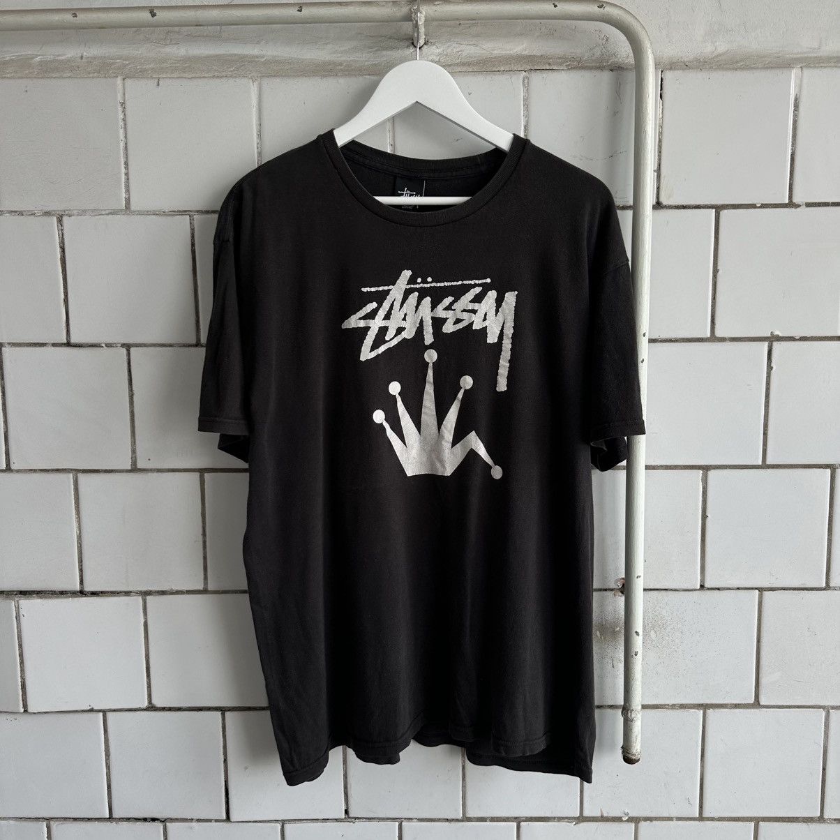 Japanese Brand × Stussy VTG Japanese Style Stussy T-shirts Big Logo SK8 Trashed Size US L / EU 52-54 / 3 - 1 Thumbnail