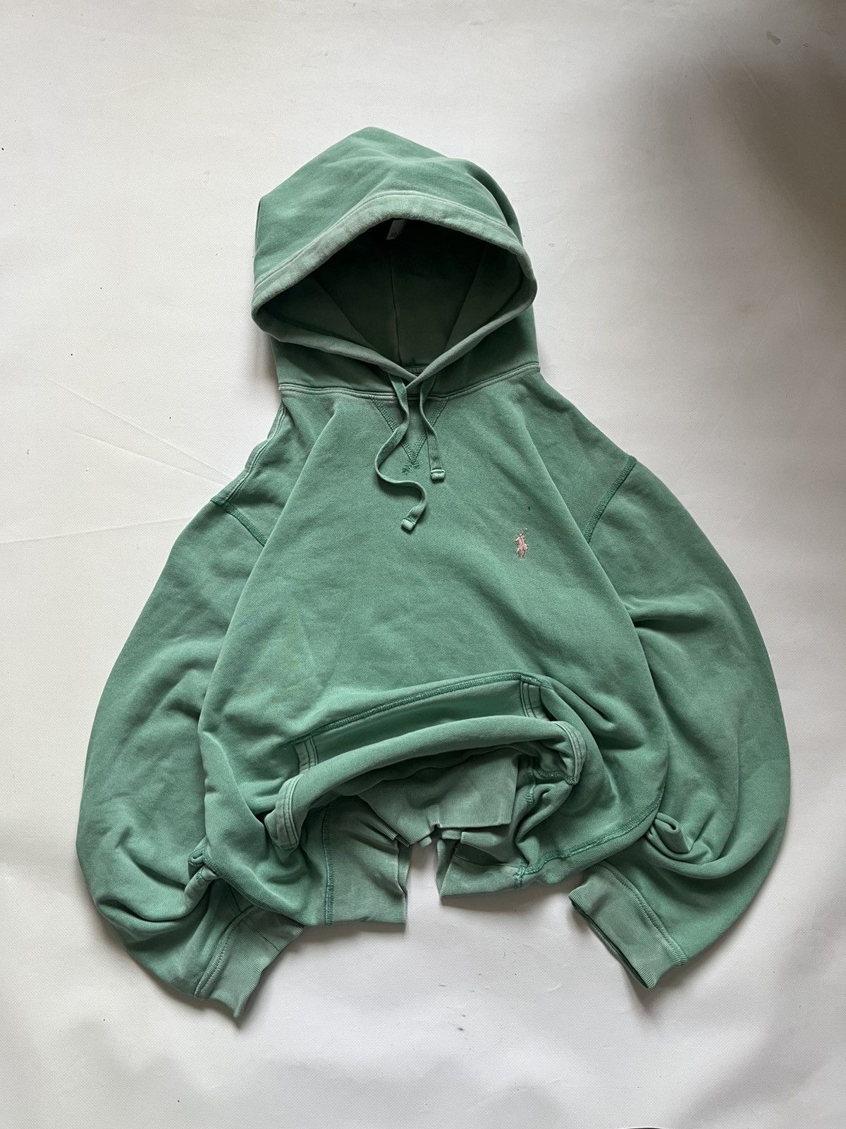 Polo Ralph Lauren Polo Ralph Lauren Denim Hoodie Mint Green Small Logo Size US M / EU 48-50 / 2 - 1 Thumbnail