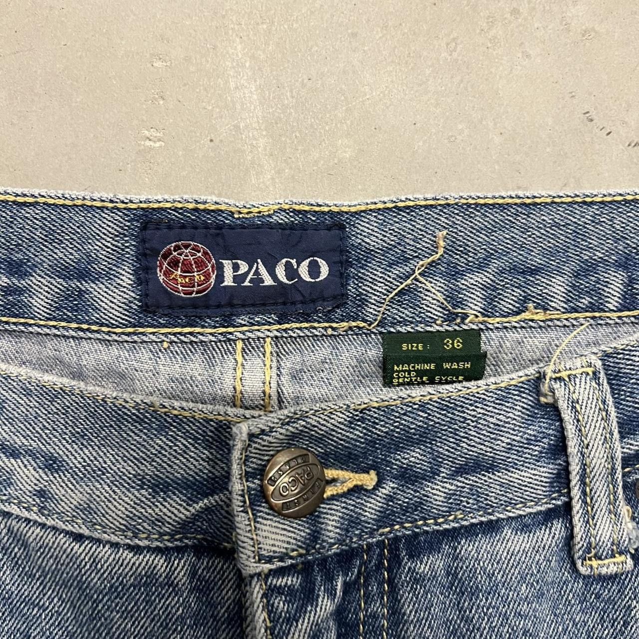 Japanese Brand × Vintage Crazy Vintage Y2K Baggy Skater Paco Jean Shorts Denim Jorts Size US 36 / EU 52 - 5 Thumbnail