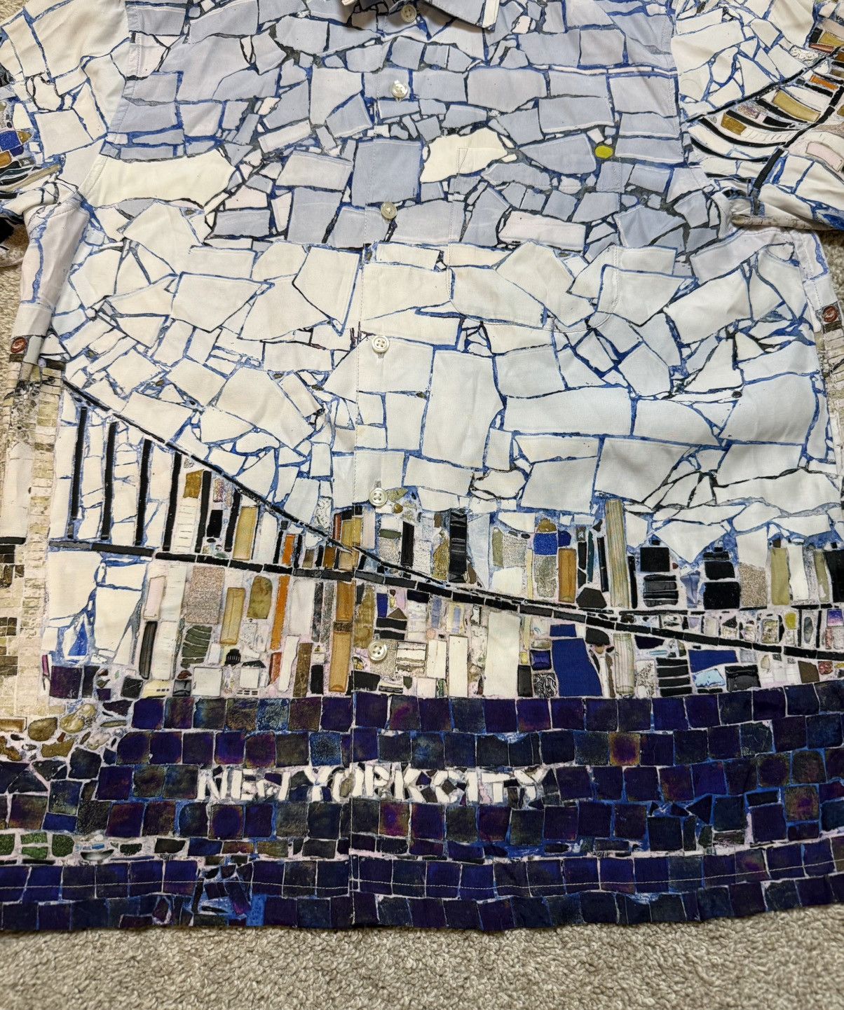Supreme Supreme Mosaic Button-Up Shirt Size US S / EU 44-46 / 1 - 3 Thumbnail