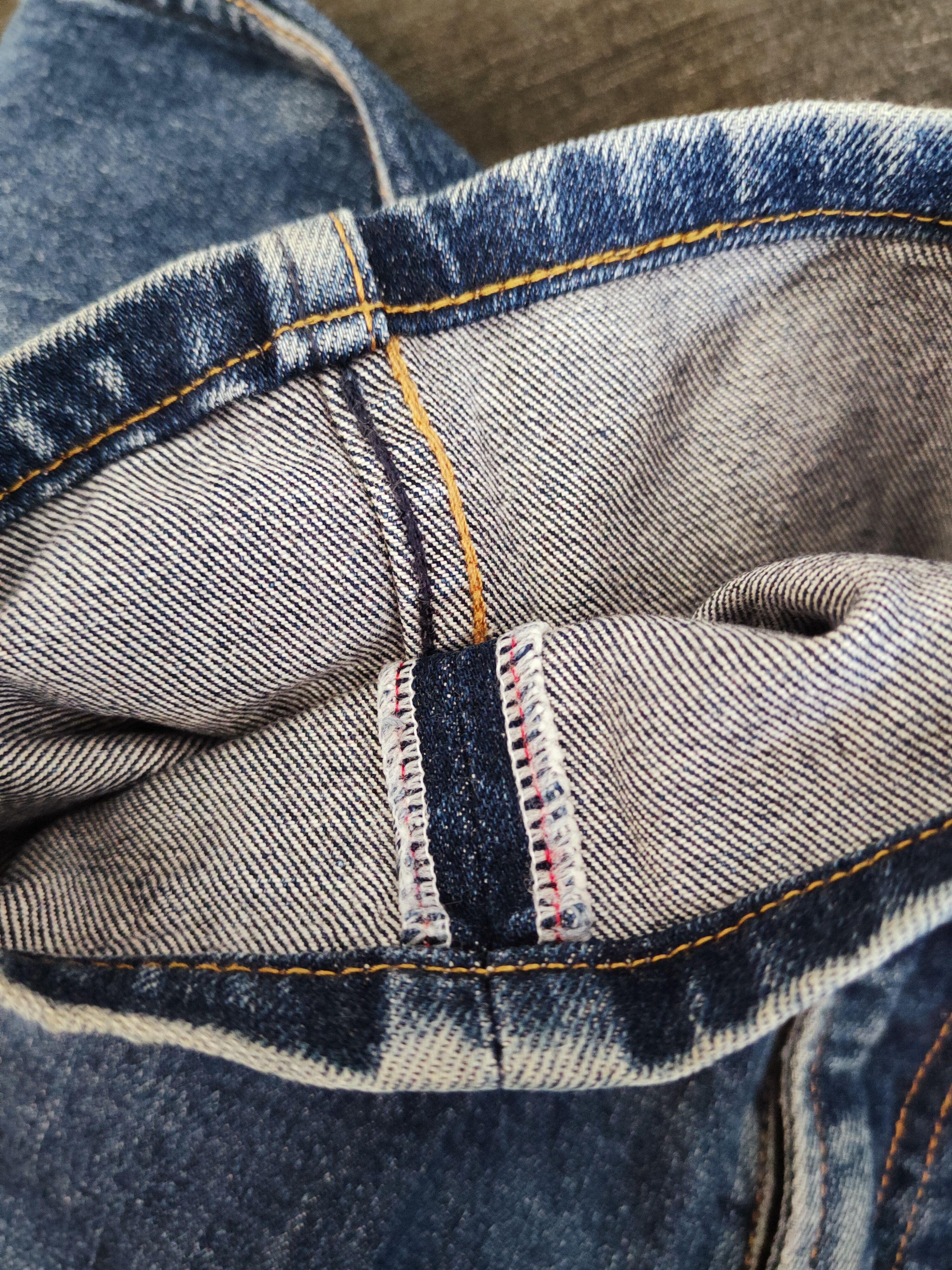 Japanese Brand Navy Dark Blue Distressed Ripped Jeans #W608 Size 30" / US 8 / IT 44 - 13 Thumbnail