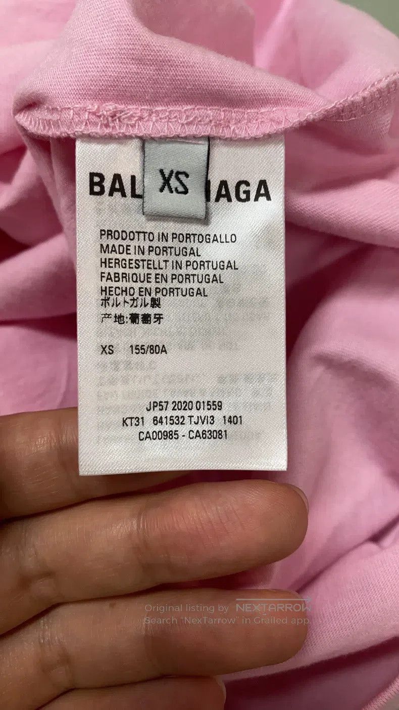 Balenciaga Balenciaga Pink T-Shirt Size US XS / EU 42 / 0 - 5 Thumbnail
