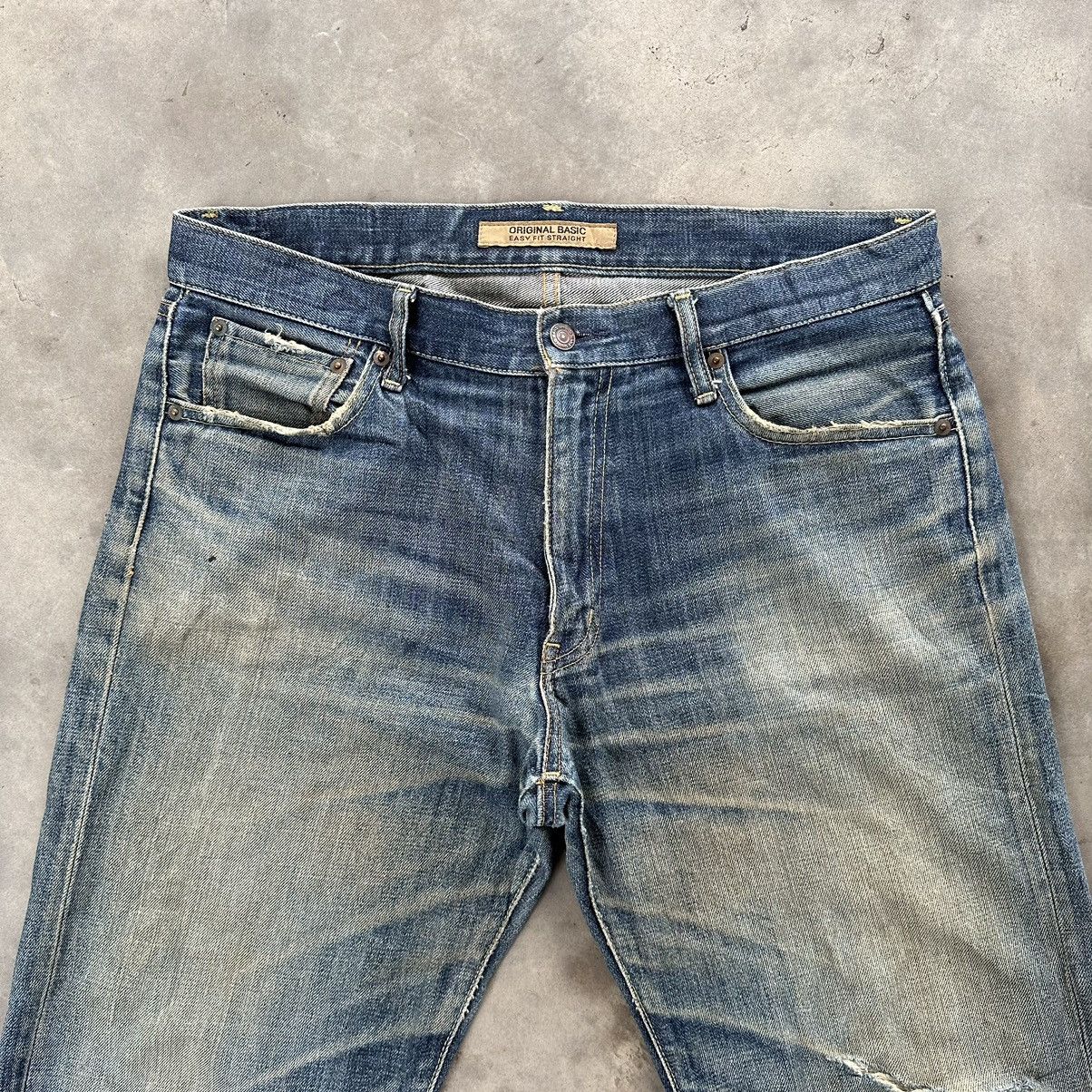 Japanese Brand Vintage Japanese Rusty Distressed Faded Denim Jean Pant W34 Size US 34 / EU 50 - 4 Thumbnail