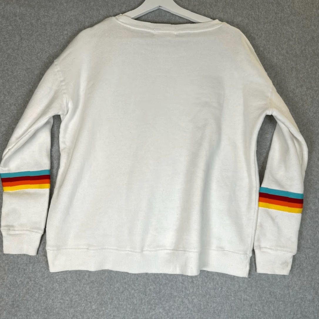 SOMET VINTAGE Ocean Drive Pullover Shirt Womens Small Oversized Crewneck White Some Stains S Pullover Women Ships fast Size S / US 4 / IT 40 - 6 Thumbnail