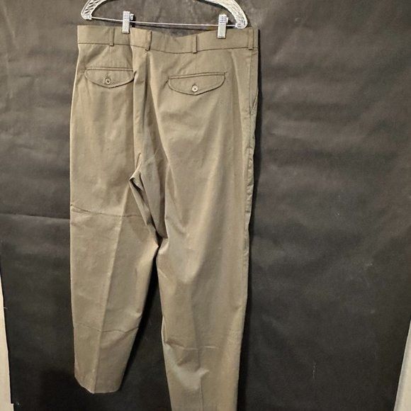 Orvis Orvis Slacks Pants Trousers Olive Green EUC Khaki Cotton Siz Size 38R - 4 Thumbnail